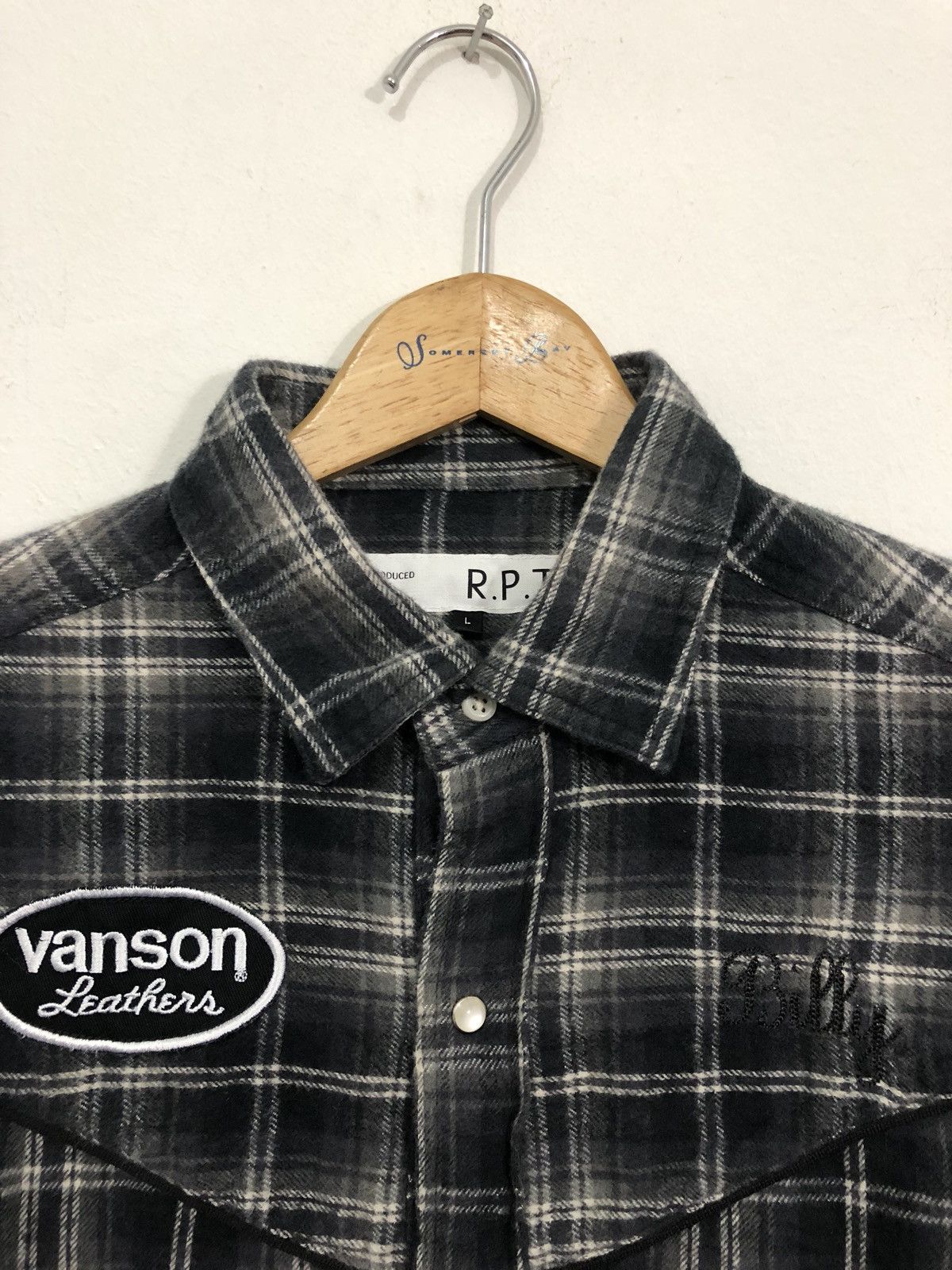 Japanese Brand Vanson Leathers Flannel Button Up Shirt Size US M / EU 48-50 / 2 - 4 Thumbnail