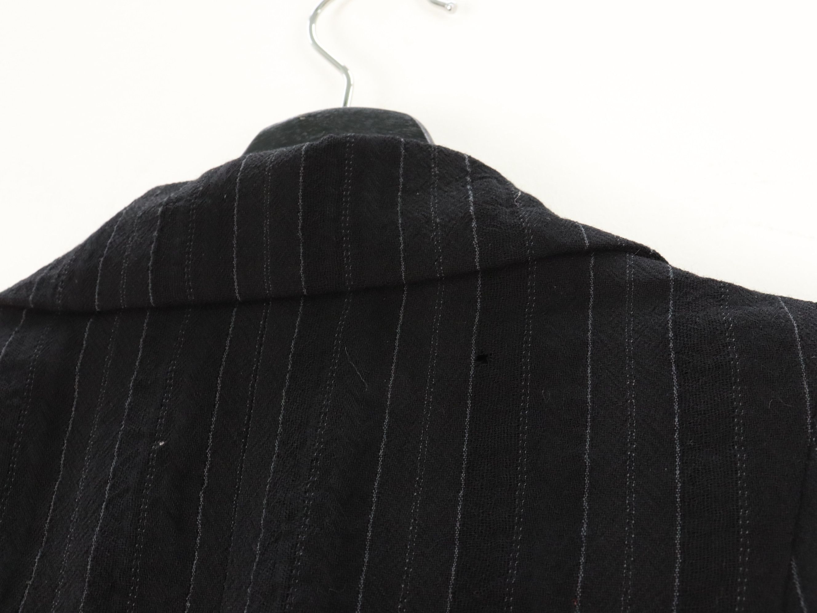 Yohji Yamamoto Vintage 90s Archived Y's Wool Pin Striped Vertical Size US M / EU 48-50 / 2 - 12 Thumbnail