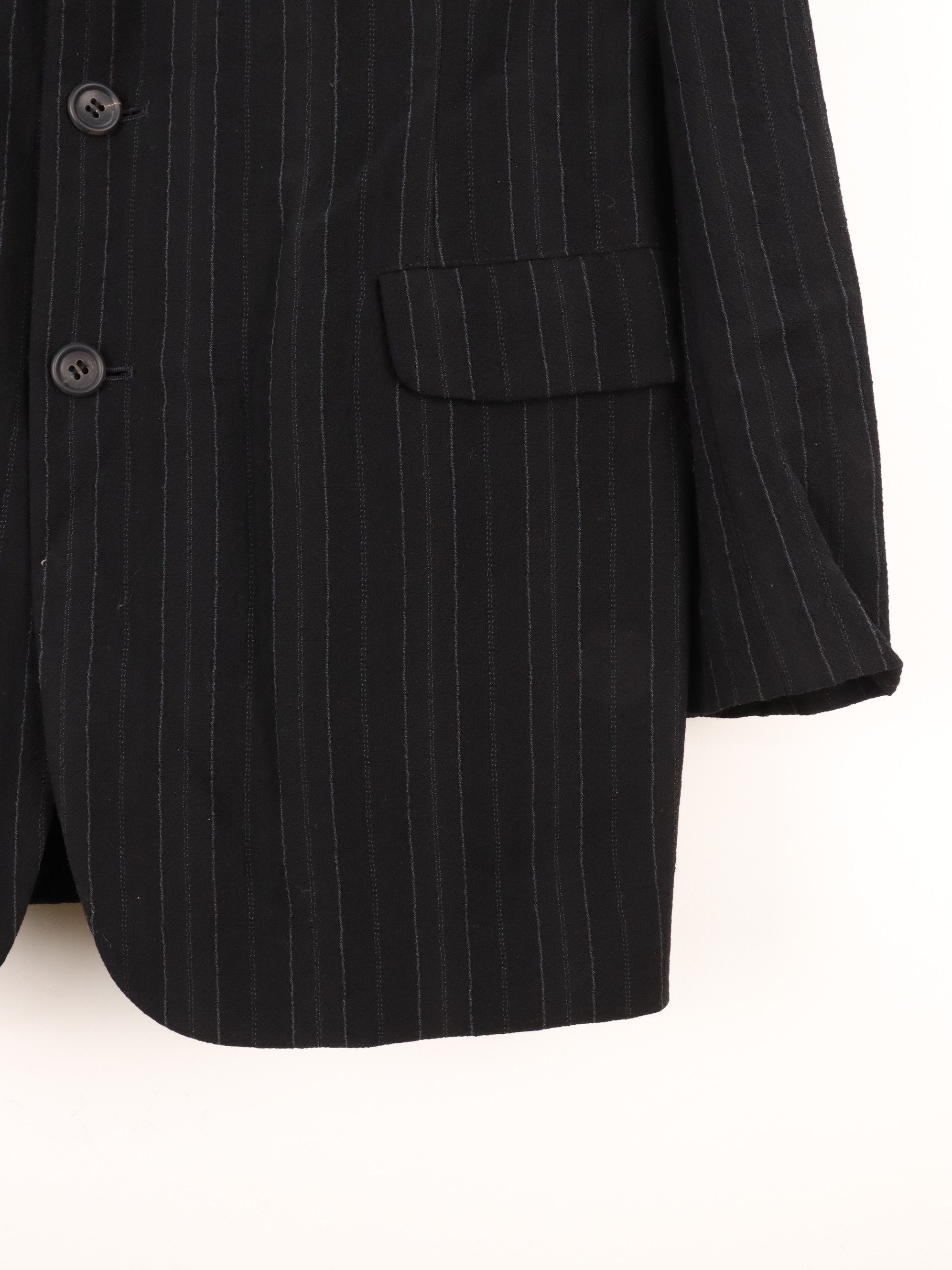 Yohji Yamamoto Vintage 90s Archived Y's Wool Pin Striped Vertical Size US M / EU 48-50 / 2 - 17 Thumbnail