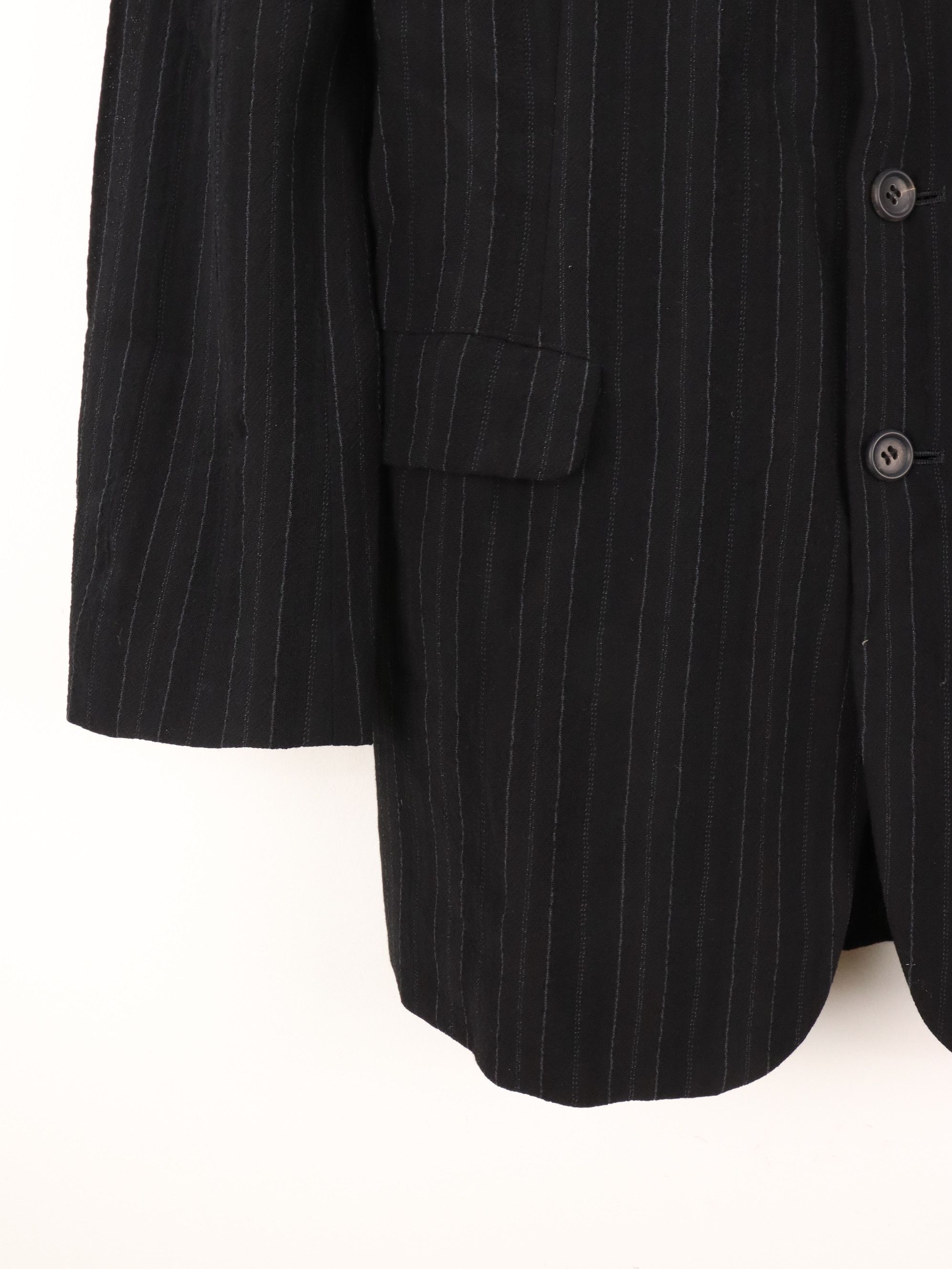 Yohji Yamamoto Vintage 90s Archived Y's Wool Pin Striped Vertical Size US M / EU 48-50 / 2 - 16 Thumbnail