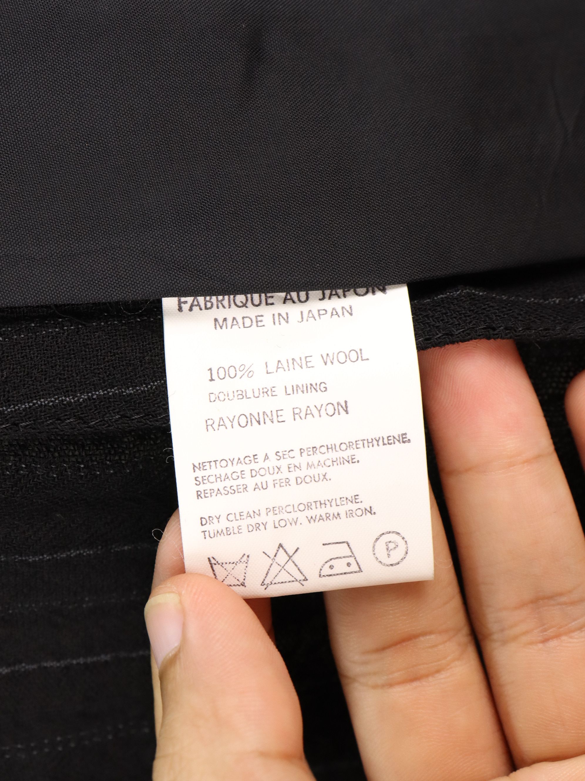 Yohji Yamamoto Vintage 90s Archived Y's Wool Pin Striped Vertical Size US M / EU 48-50 / 2 - 23 Thumbnail