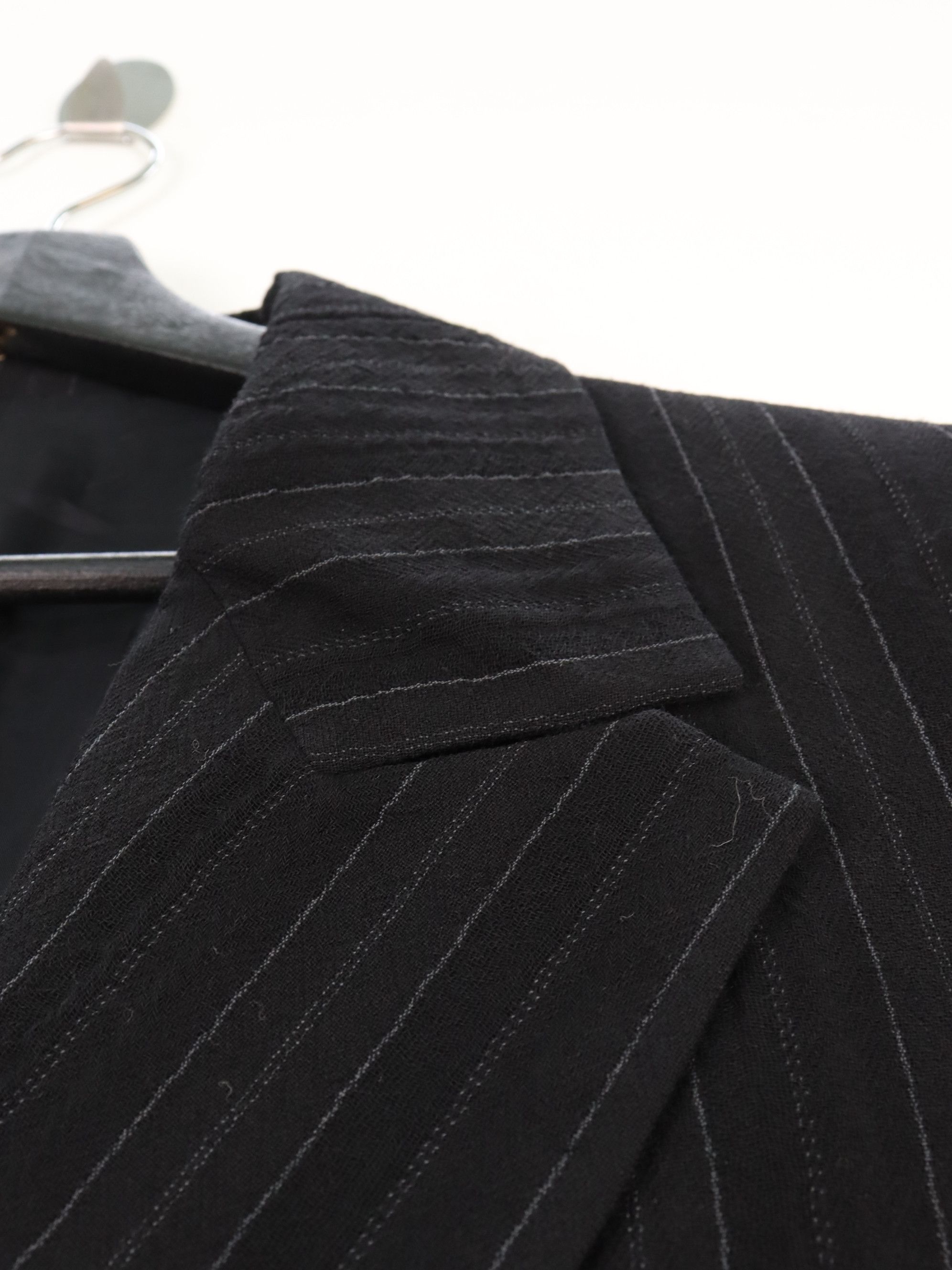 Yohji Yamamoto Vintage 90s Archived Y's Wool Pin Striped Vertical Size US M / EU 48-50 / 2 - 11 Thumbnail