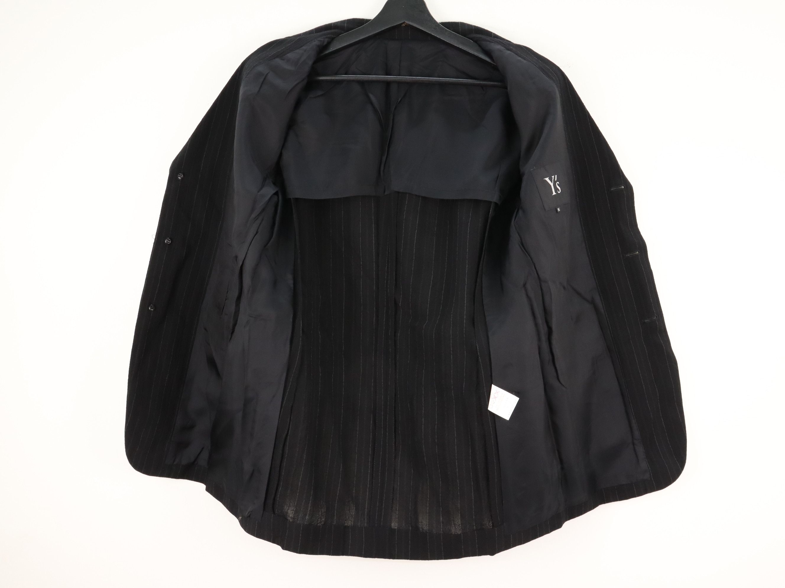 Yohji Yamamoto Vintage 90s Archived Y's Wool Pin Striped Vertical Size US M / EU 48-50 / 2 - 5 Thumbnail