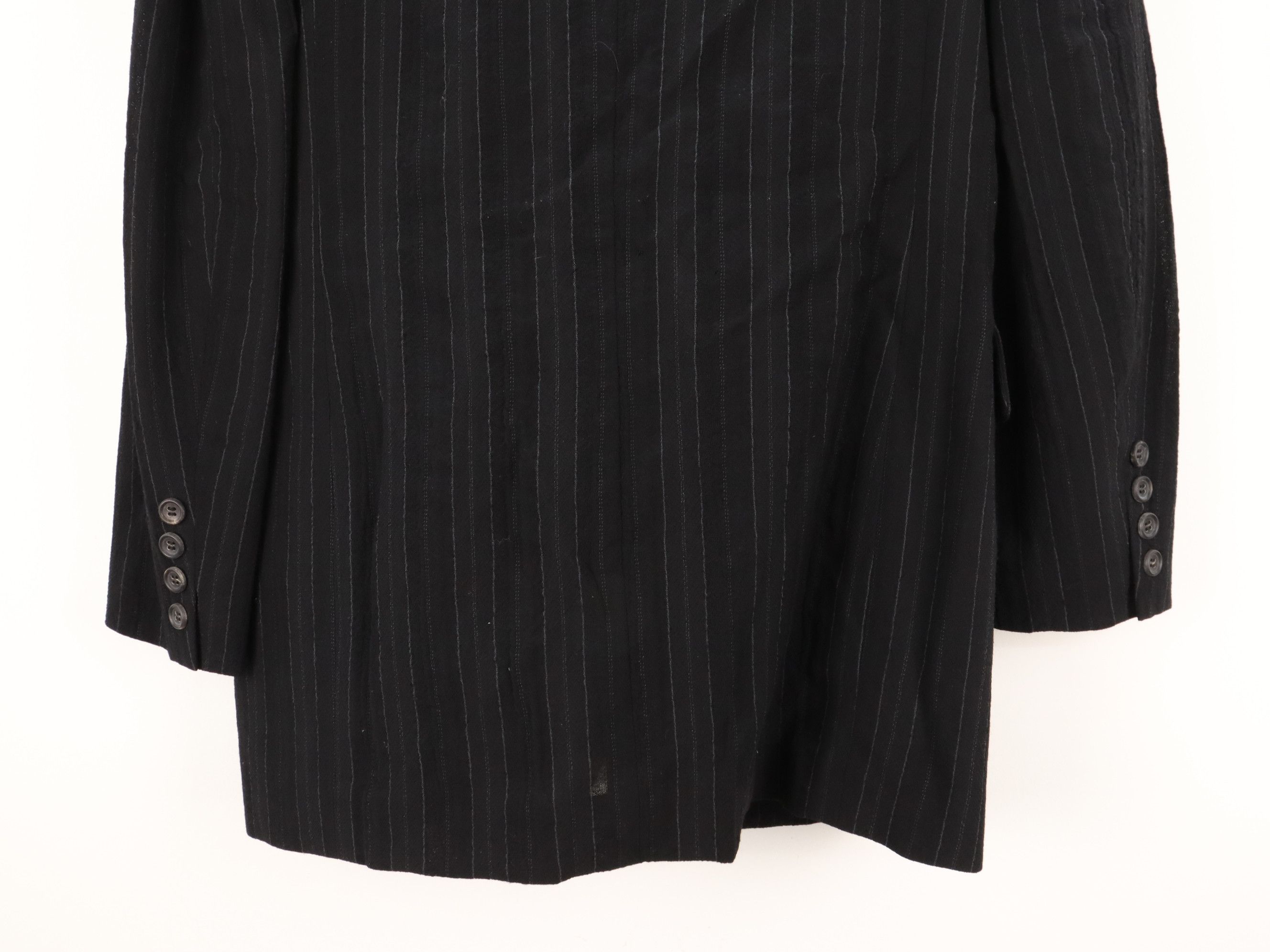 Yohji Yamamoto Vintage 90s Archived Y's Wool Pin Striped Vertical Size US M / EU 48-50 / 2 - 18 Thumbnail