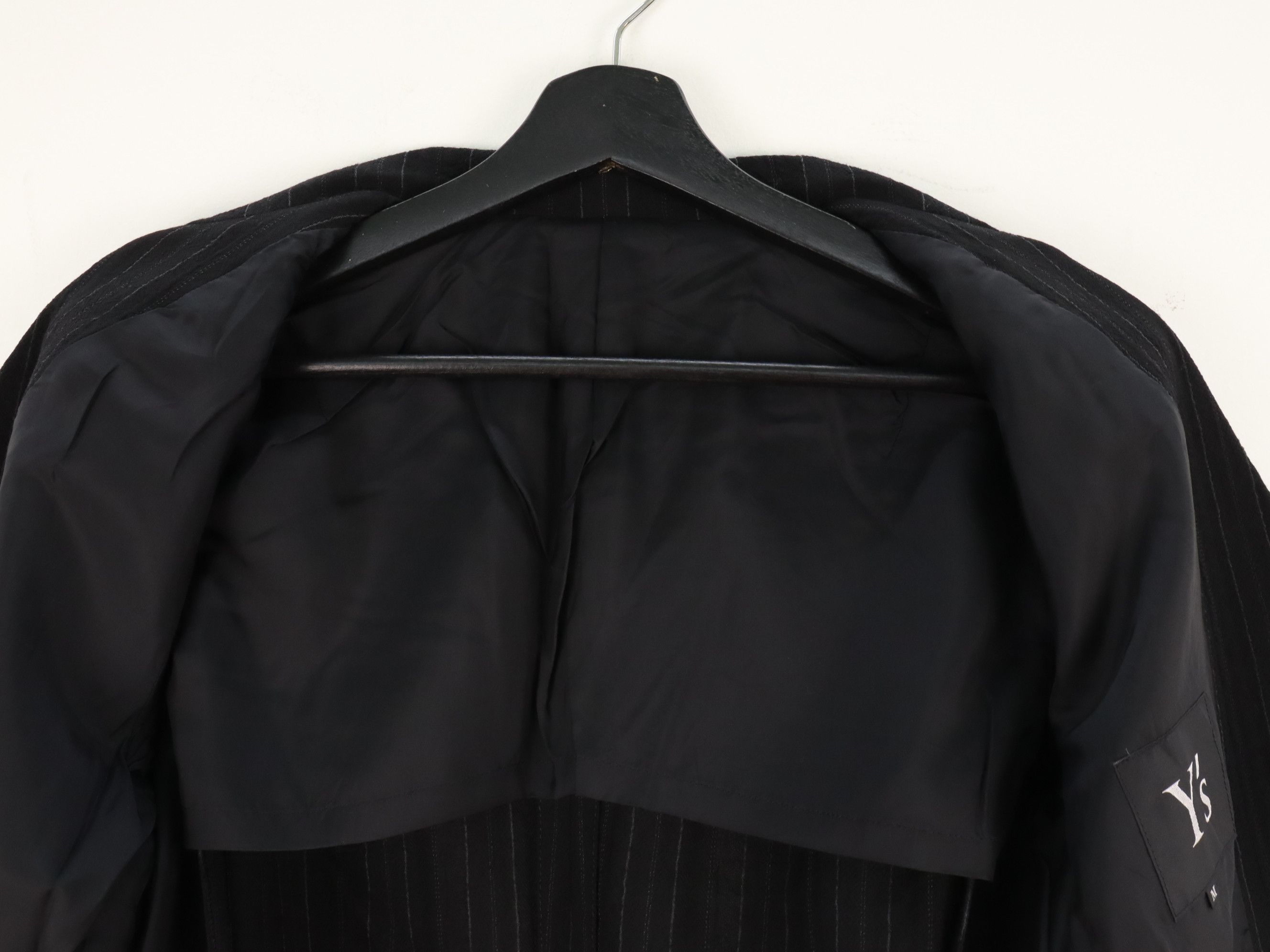 Yohji Yamamoto Vintage 90s Archived Y's Wool Pin Striped Vertical Size US M / EU 48-50 / 2 - 13 Thumbnail
