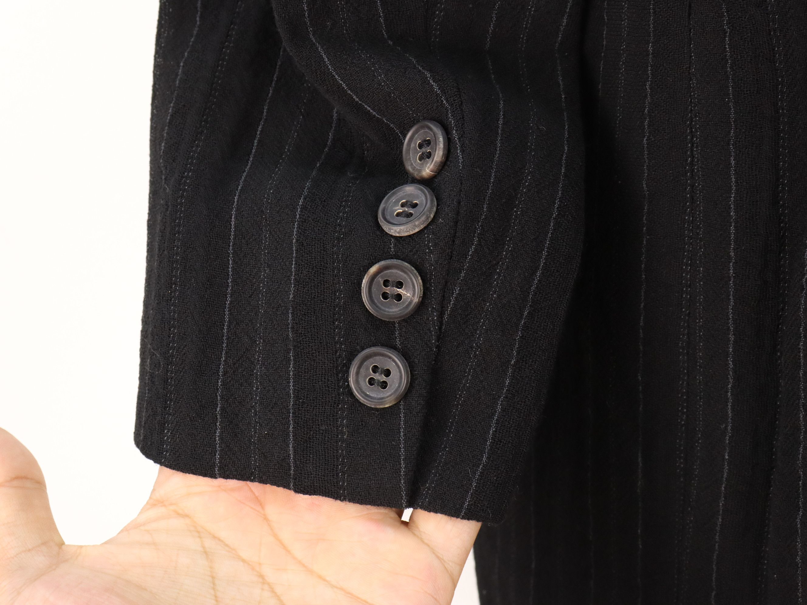 Yohji Yamamoto Vintage 90s Archived Y's Wool Pin Striped Vertical Size US M / EU 48-50 / 2 - 20 Thumbnail