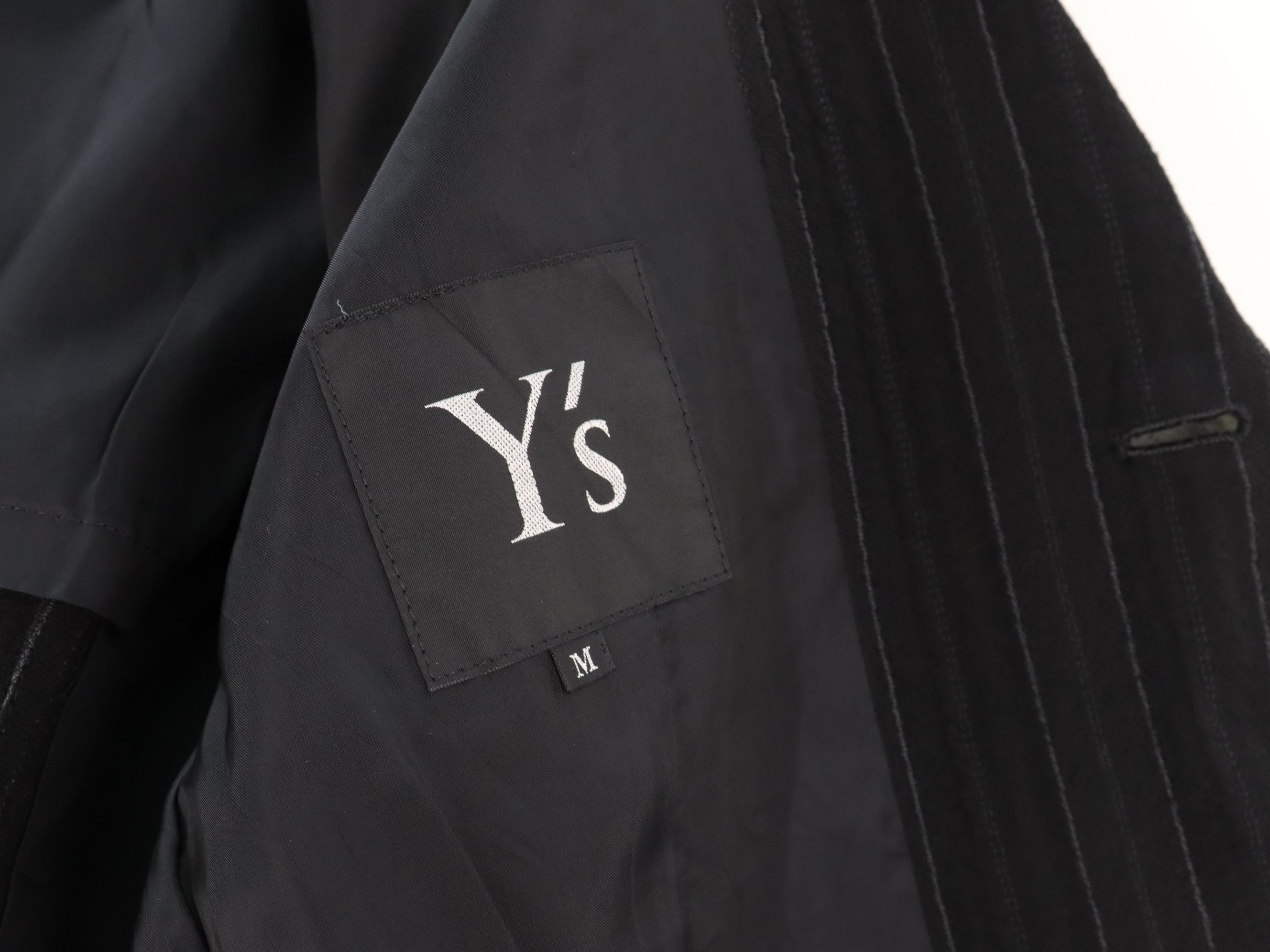 Yohji Yamamoto Vintage 90s Archived Y's Wool Pin Striped Vertical Size US M / EU 48-50 / 2 - 22 Thumbnail