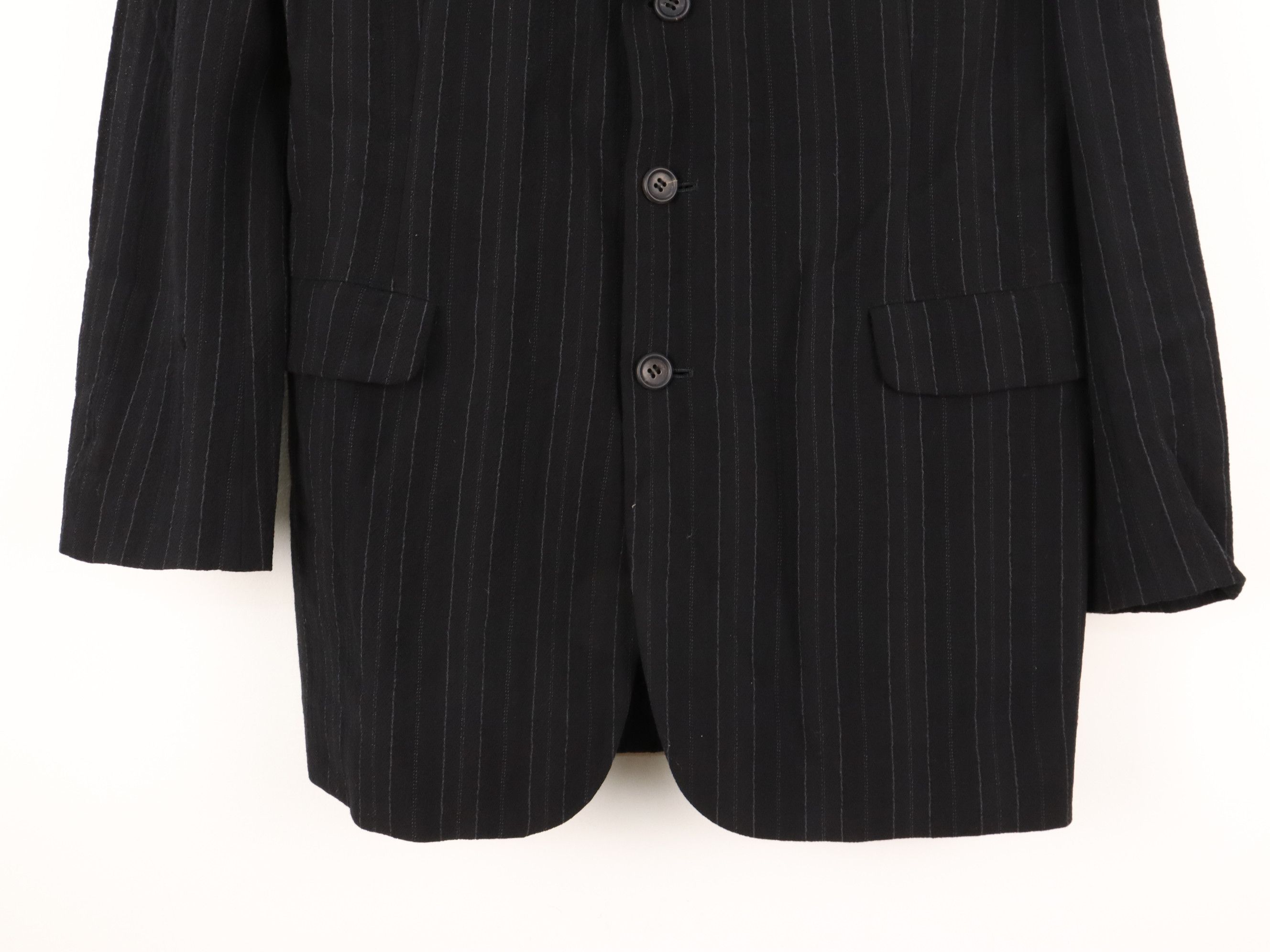 Yohji Yamamoto Vintage 90s Archived Y's Wool Pin Striped Vertical Size US M / EU 48-50 / 2 - 15 Thumbnail