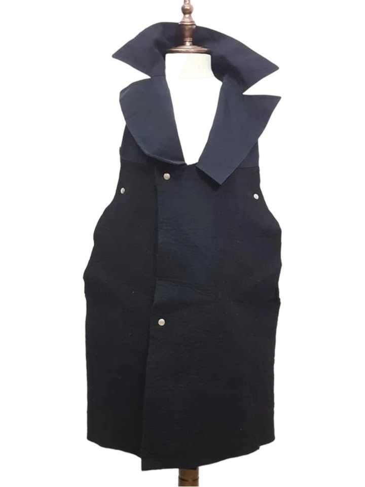 Yohji Yamamoto YOHJI YAMAMOTO Runway Wool Cotton Blend Lizard Collar Coat Size US S / EU 44-46 / 1 - 3 Thumbnail