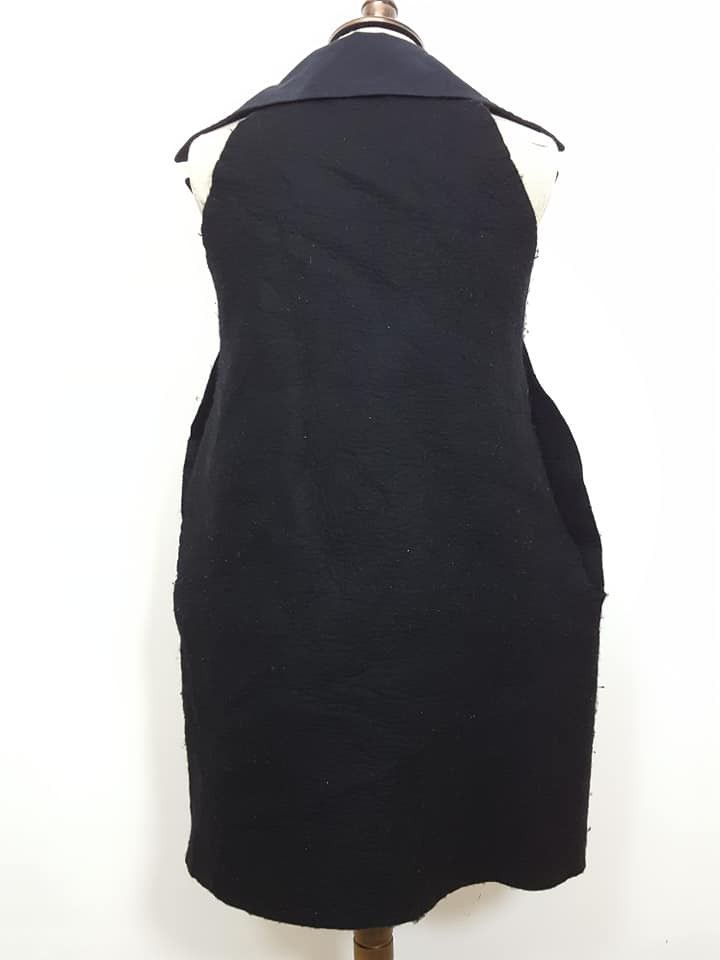 Yohji Yamamoto YOHJI YAMAMOTO Runway Wool Cotton Blend Lizard Collar Coat Size US S / EU 44-46 / 1 - 11 Thumbnail