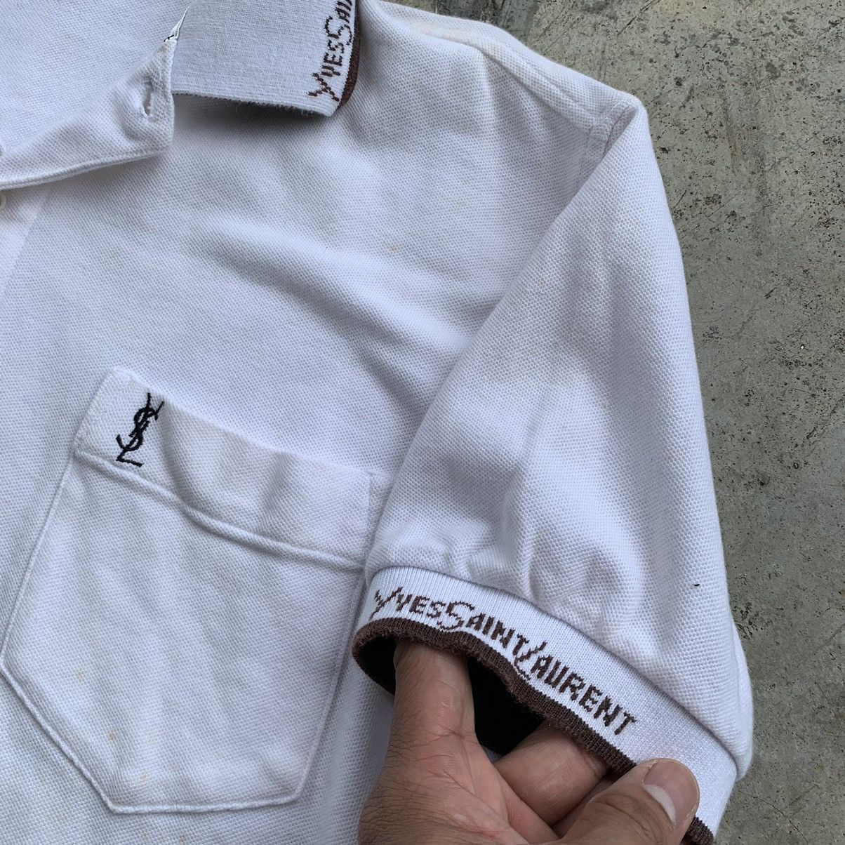 Yves Saint Laurent Ysl Yves Saint Laurent vintage polo shirt Size US M / EU 48-50 / 2 - 9 Thumbnail