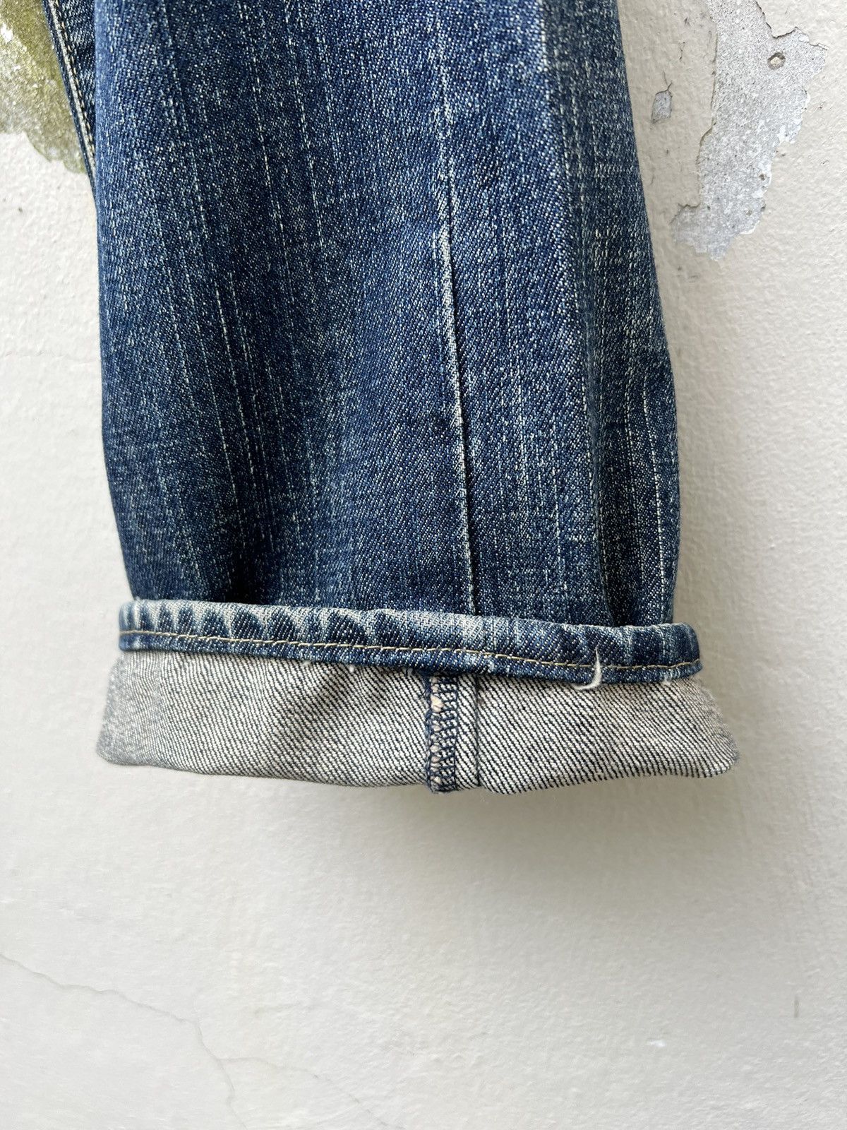 SOMET Vintage SOMET Japan Sun Fade Mud Denim Flare Jeans Size US 31 - 15 Thumbnail