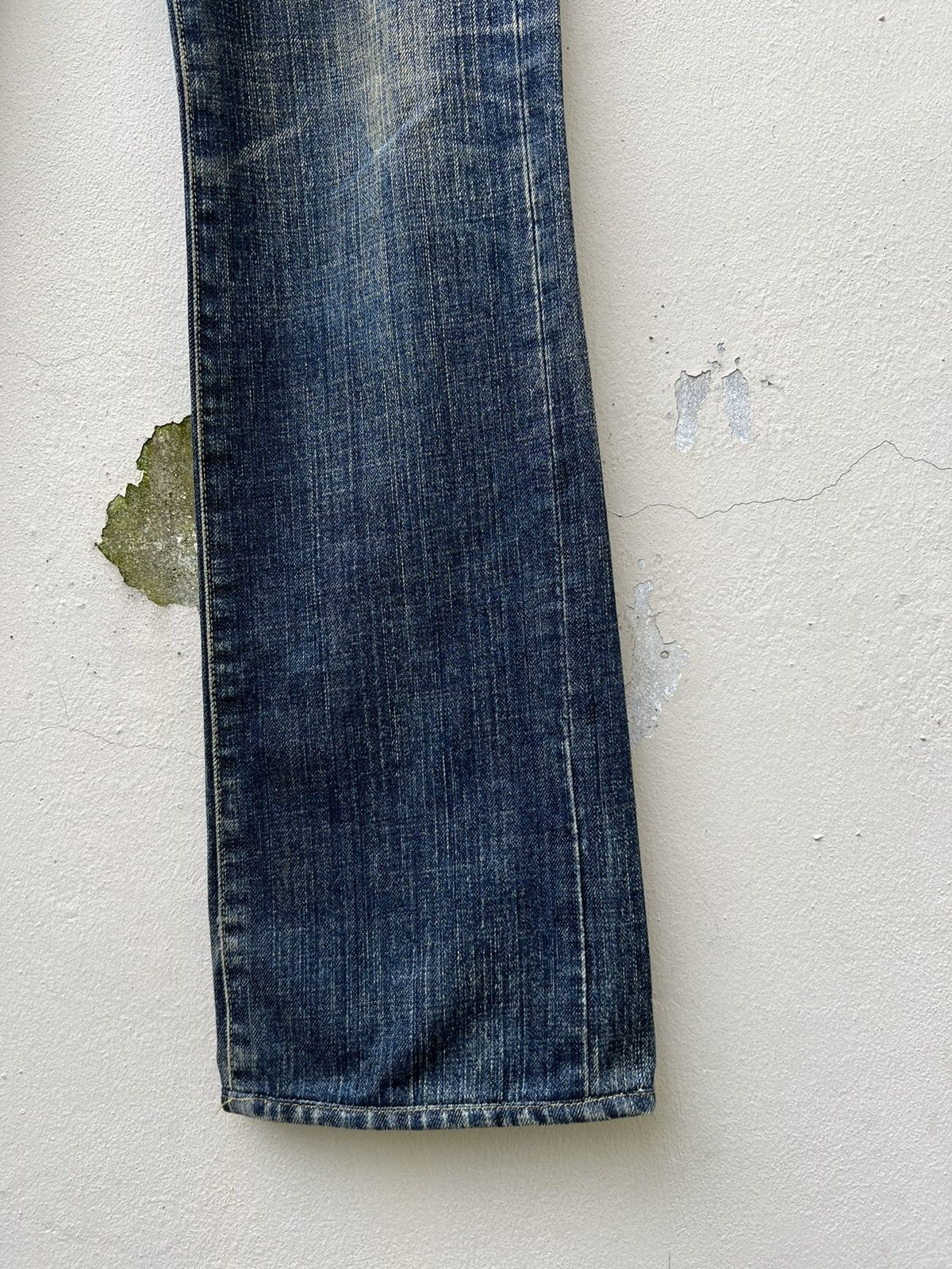 SOMET Vintage SOMET Japan Sun Fade Mud Denim Flare Jeans Size US 31 - 14 Thumbnail