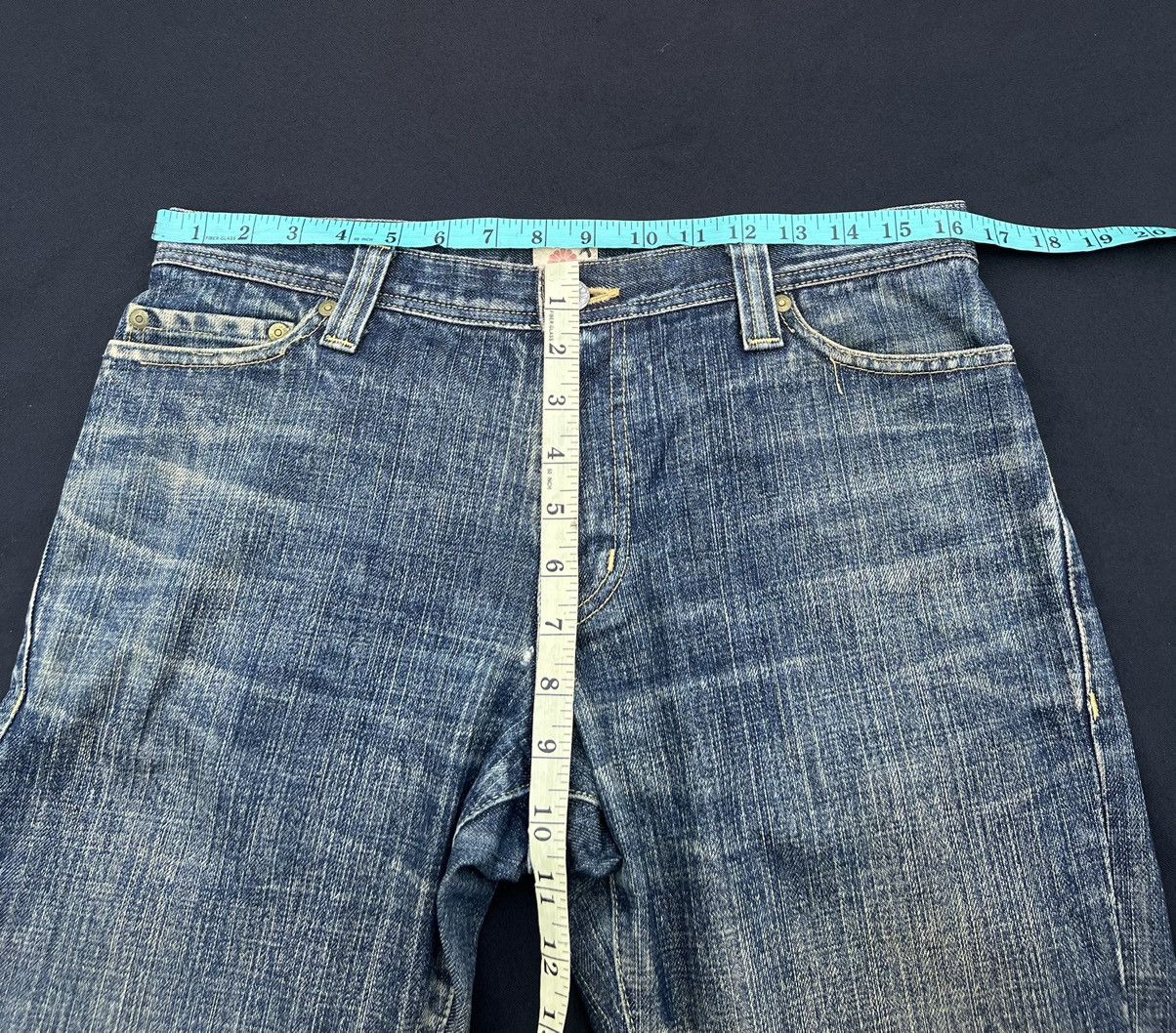 SOMET Vintage SOMET Japan Sun Fade Mud Denim Flare Jeans Size US 31 - 2 Thumbnail