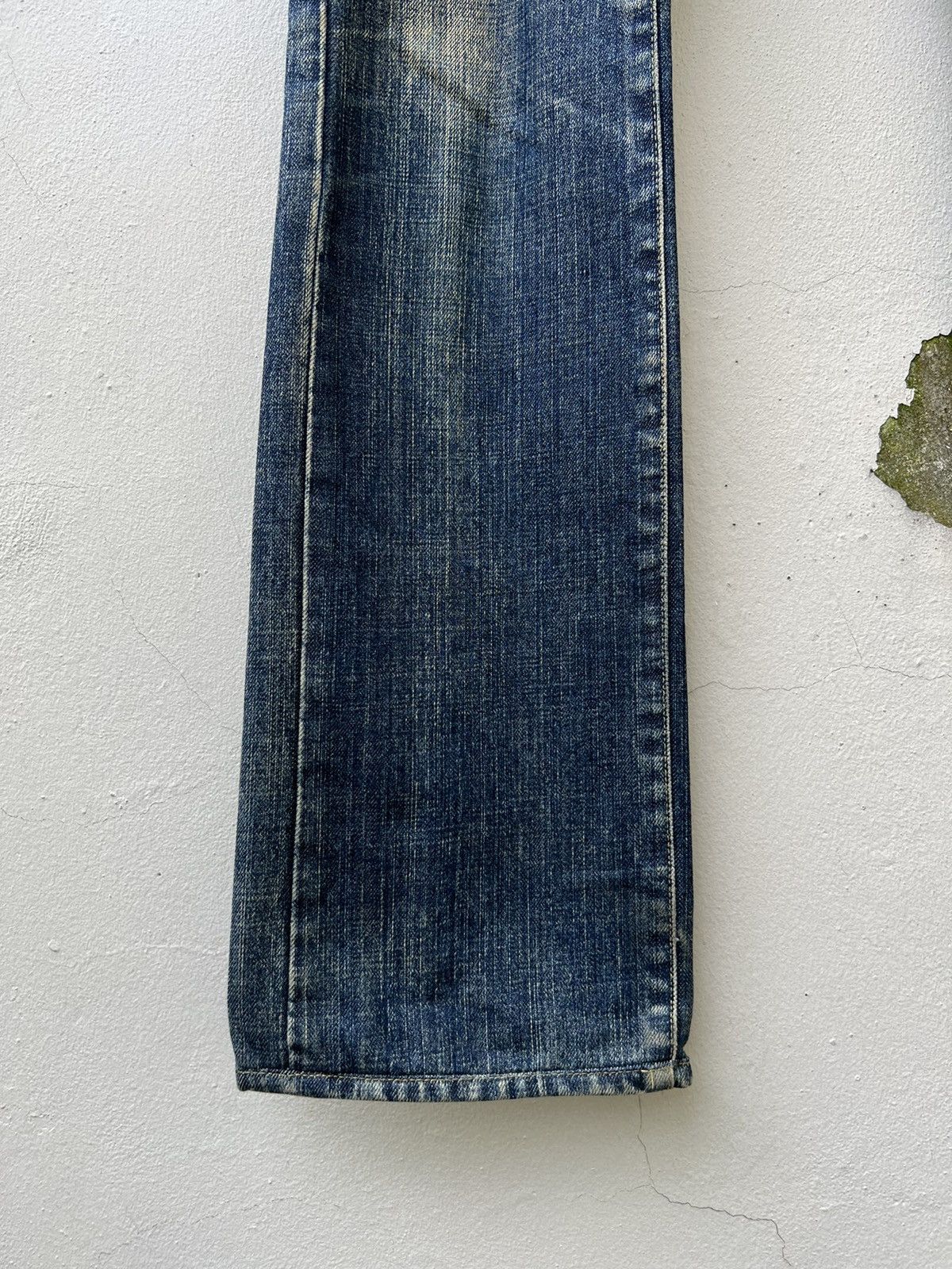 SOMET Vintage SOMET Japan Sun Fade Mud Denim Flare Jeans Size US 31 - 11 Thumbnail