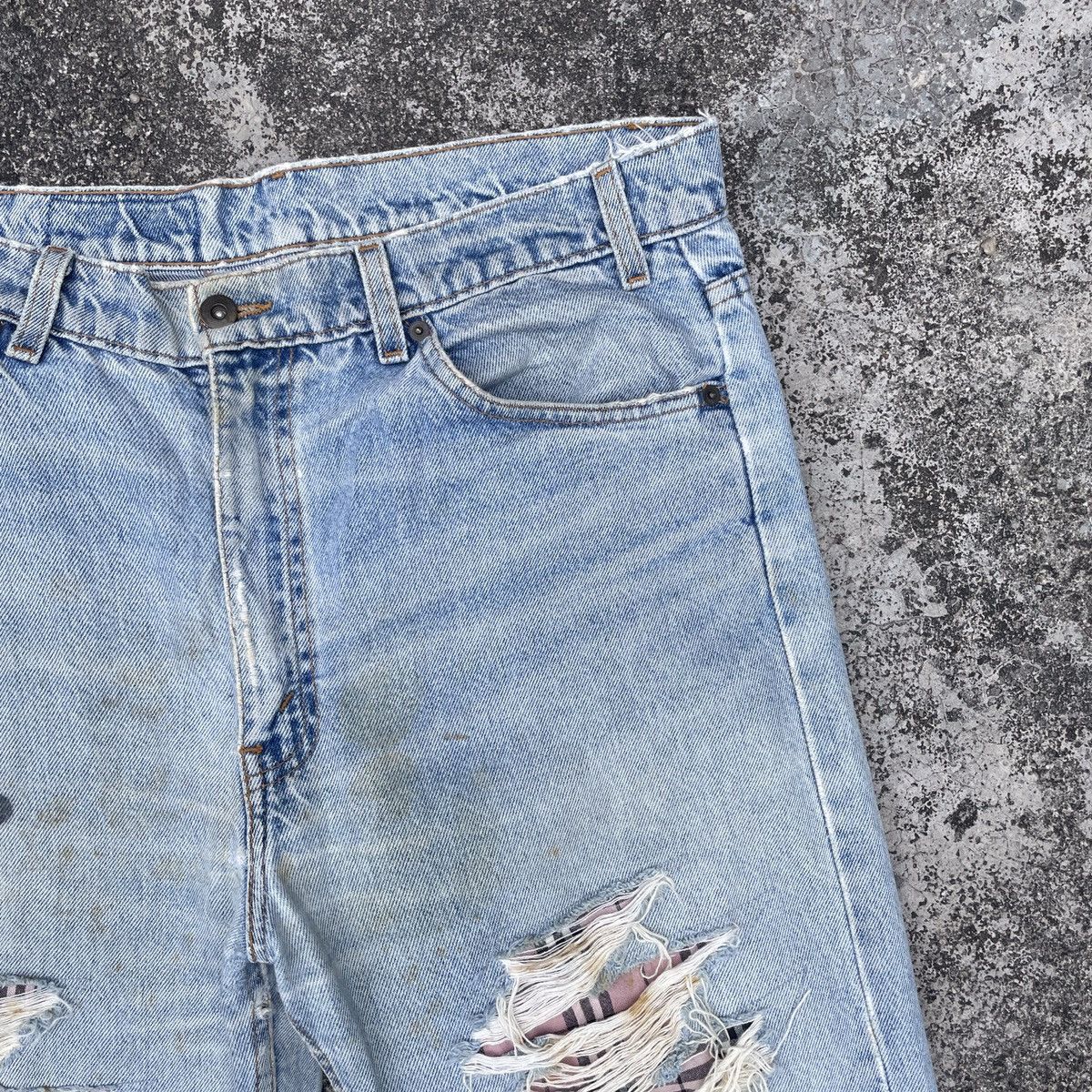 Japanese Brand Vintage Unbranded Rare Design Distressed Denim Size US 34 / EU 50 - 2 Thumbnail