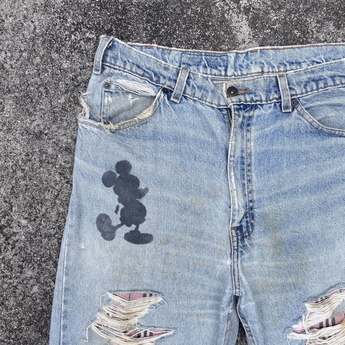 Japanese Brand Vintage Unbranded Rare Design Distressed Denim Size US 34 / EU 50 - 3 Thumbnail