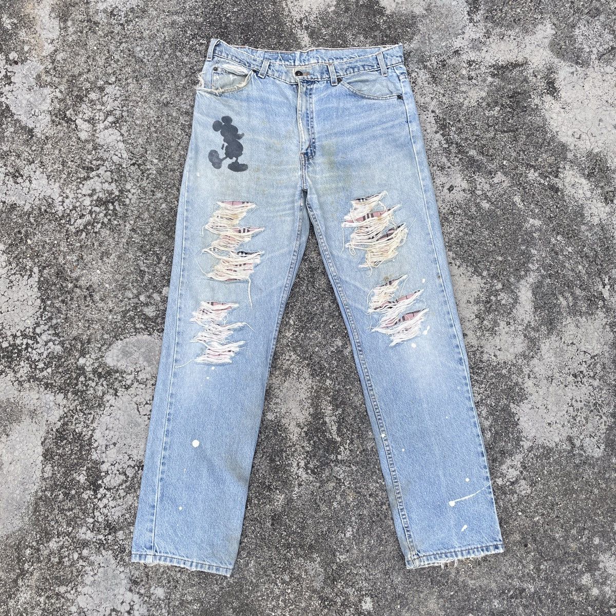Japanese Brand Vintage Unbranded Rare Design Distressed Denim Size US 34 / EU 50 - 1 Thumbnail