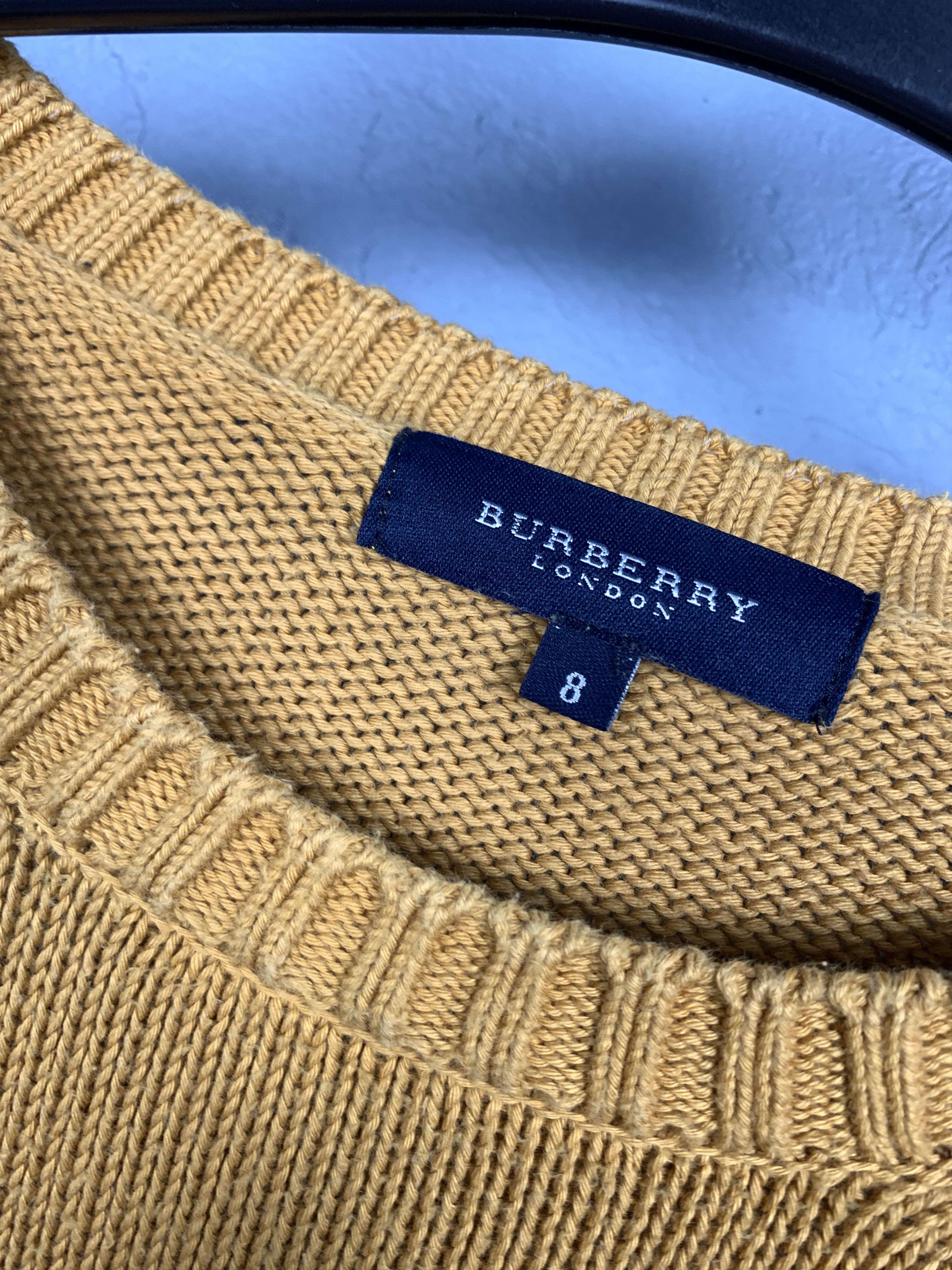 Burberry Burberry London Vintage Mens Knit Crew Neck Sweater Size US XL / EU 56 / 4 - 3 Thumbnail