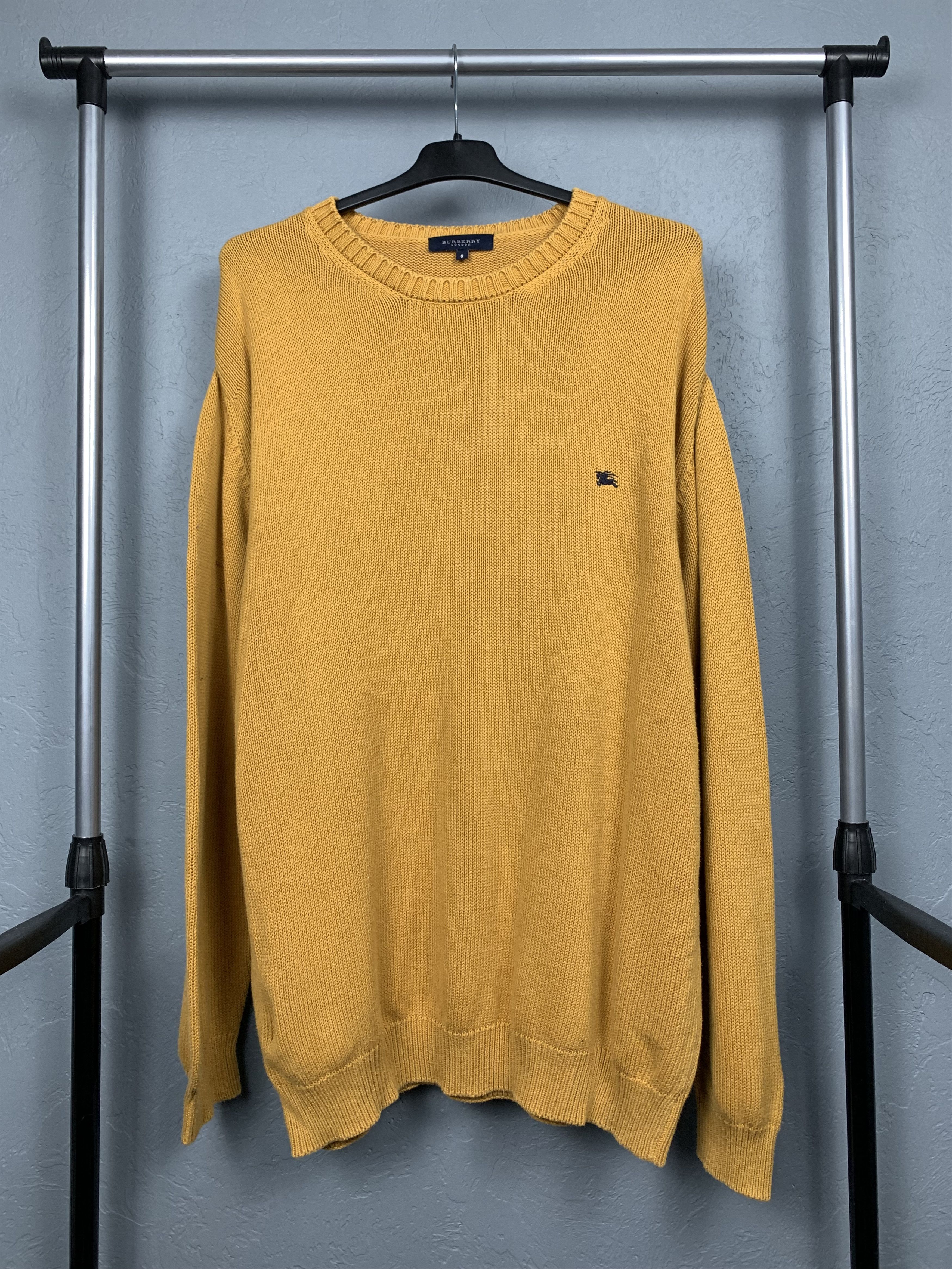 Burberry London Vintage Mens Knit Crew Neck Sweater