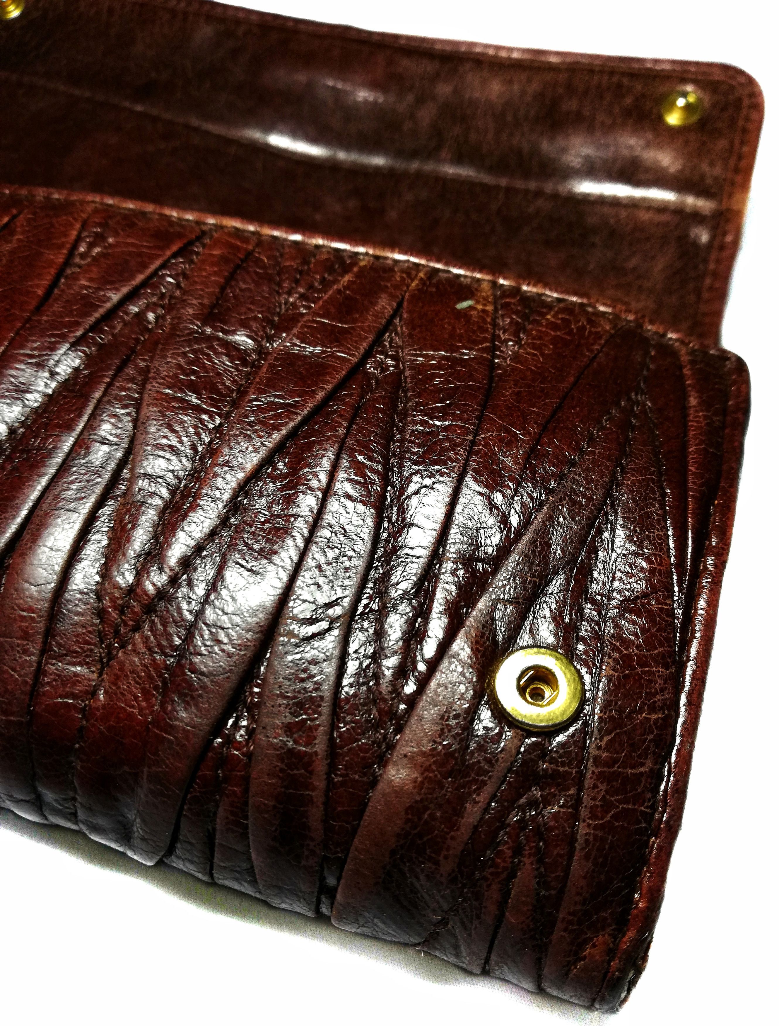 Miu Miu 🔥Miu Miu By Prada Colour Leather Long Wallet Unisex User🔥 Size ONE SIZE - 12 Thumbnail