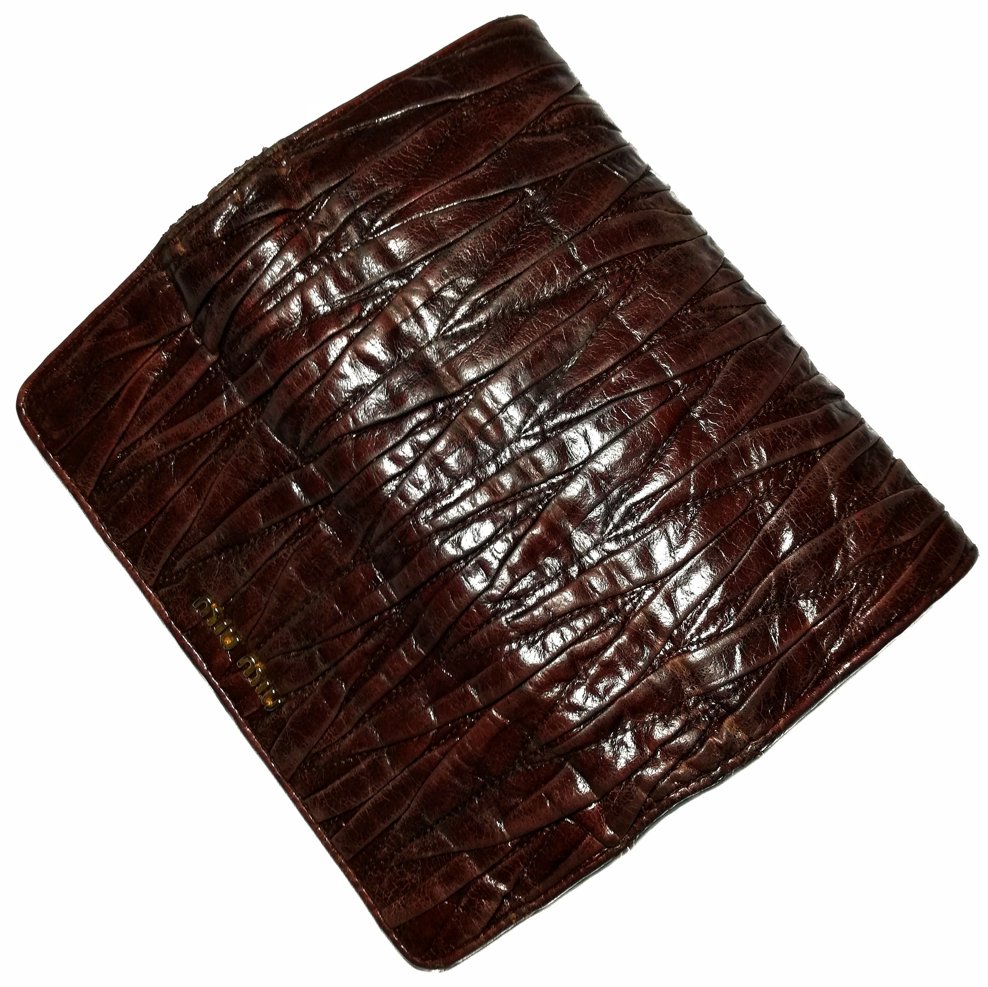 Miu Miu 🔥Miu Miu By Prada Colour Leather Long Wallet Unisex User🔥 Size ONE SIZE - 10 Thumbnail