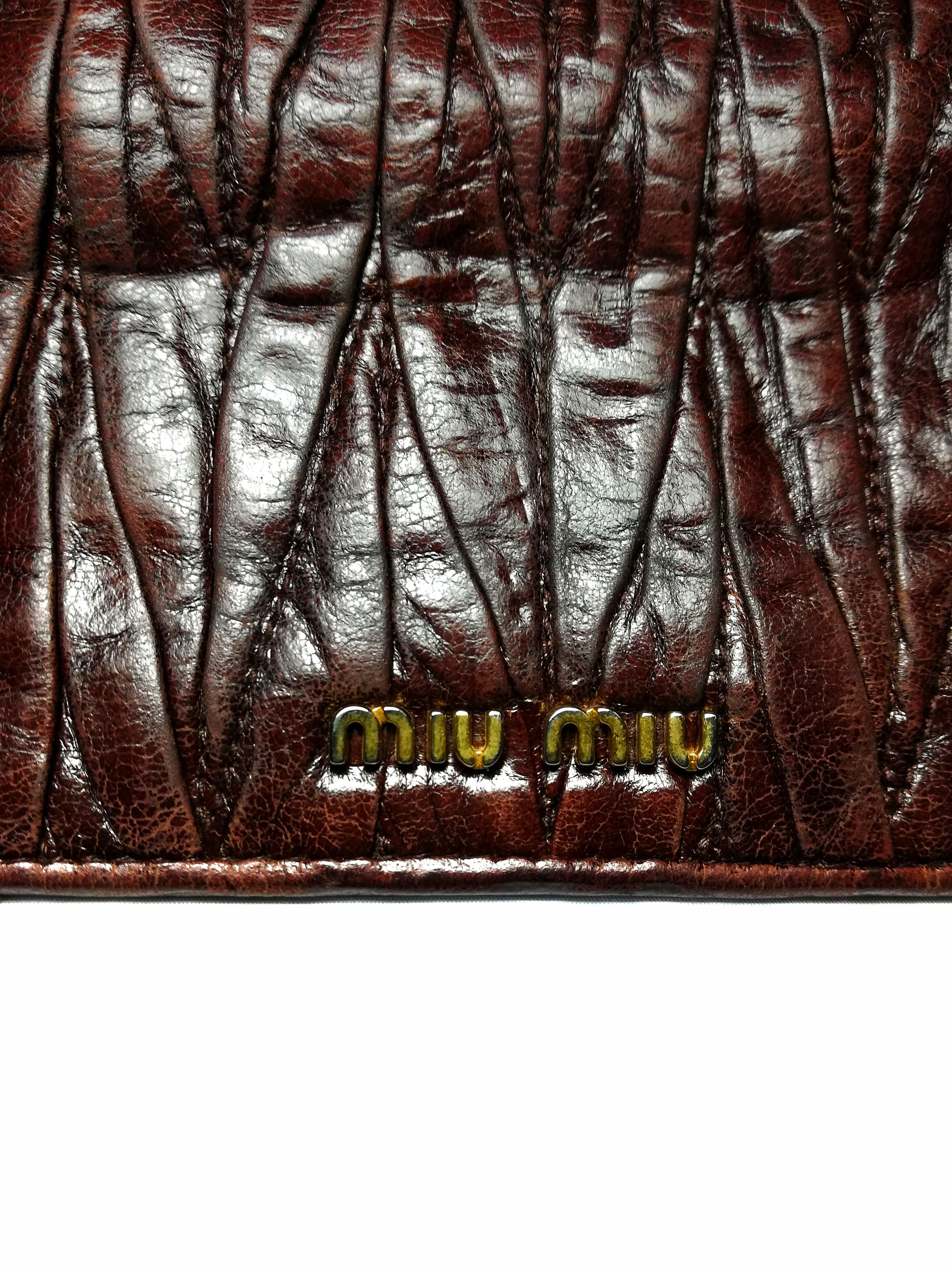 Miu Miu 🔥Miu Miu By Prada Colour Leather Long Wallet Unisex User🔥 Size ONE SIZE - 14 Thumbnail