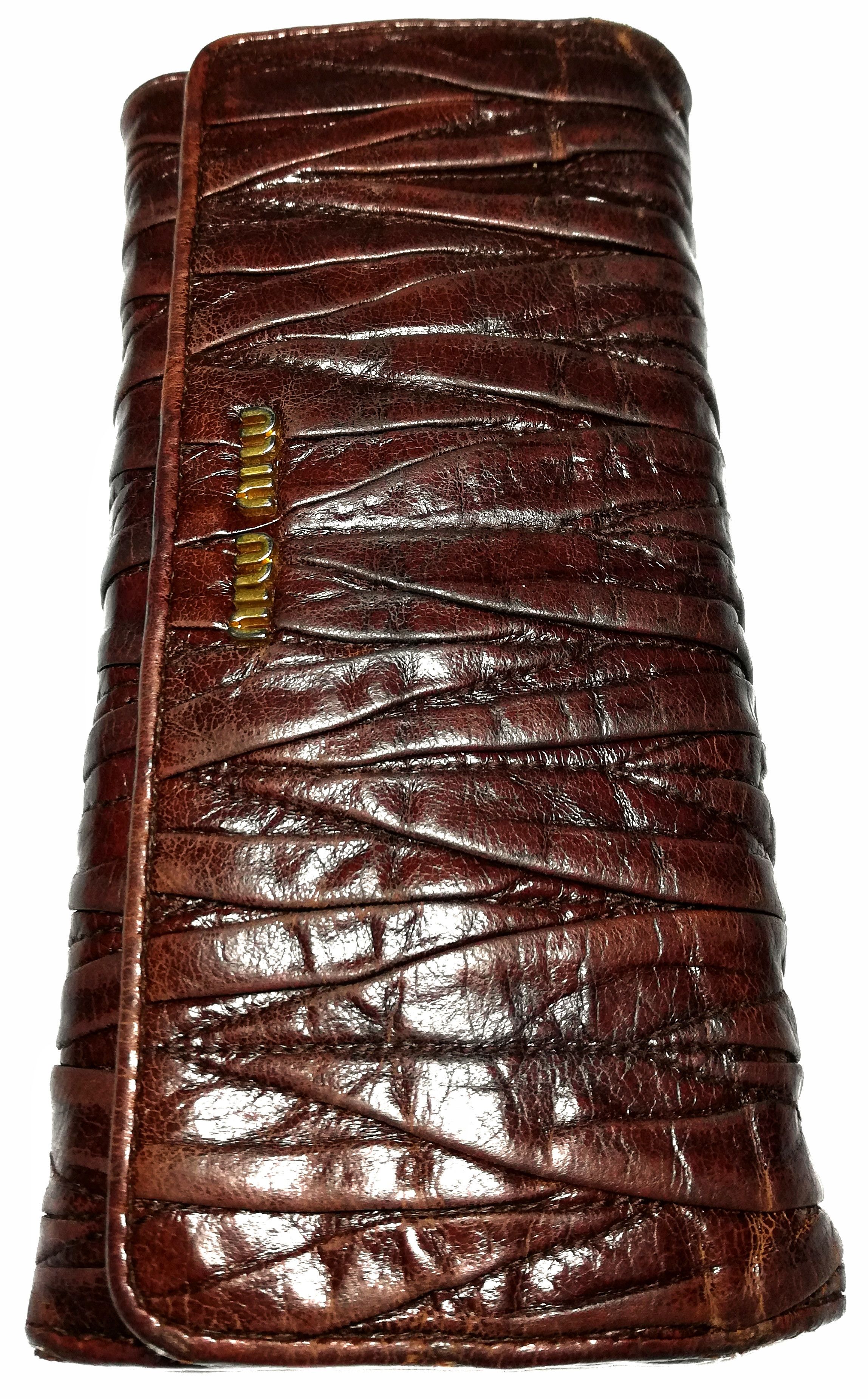 Miu Miu 🔥Miu Miu By Prada Colour Leather Long Wallet Unisex User🔥 Size ONE SIZE - 4 Thumbnail