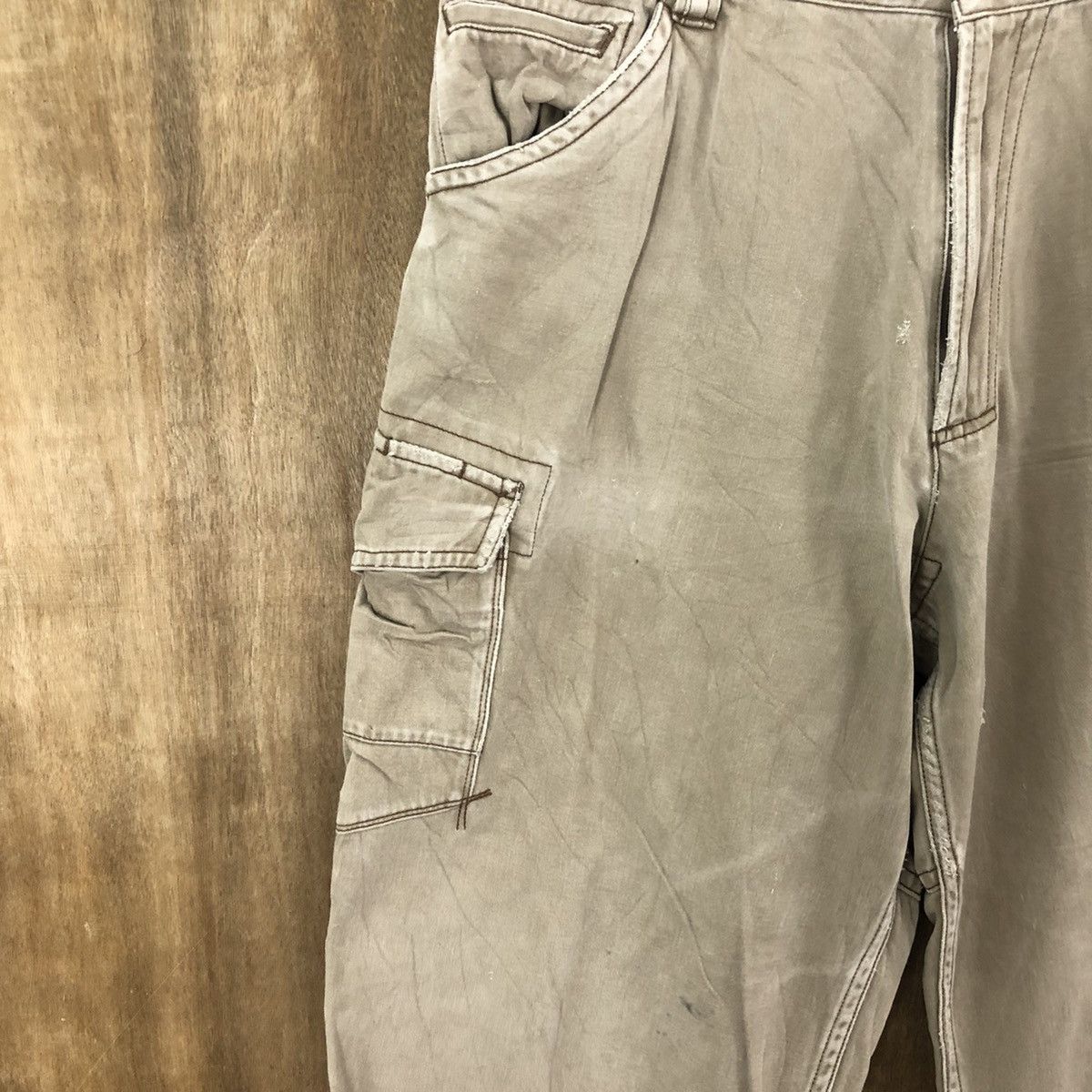 Japanese Brand Vice United Brown Cargo Multipocket pants #6244 Size US 33 - 4 Thumbnail
