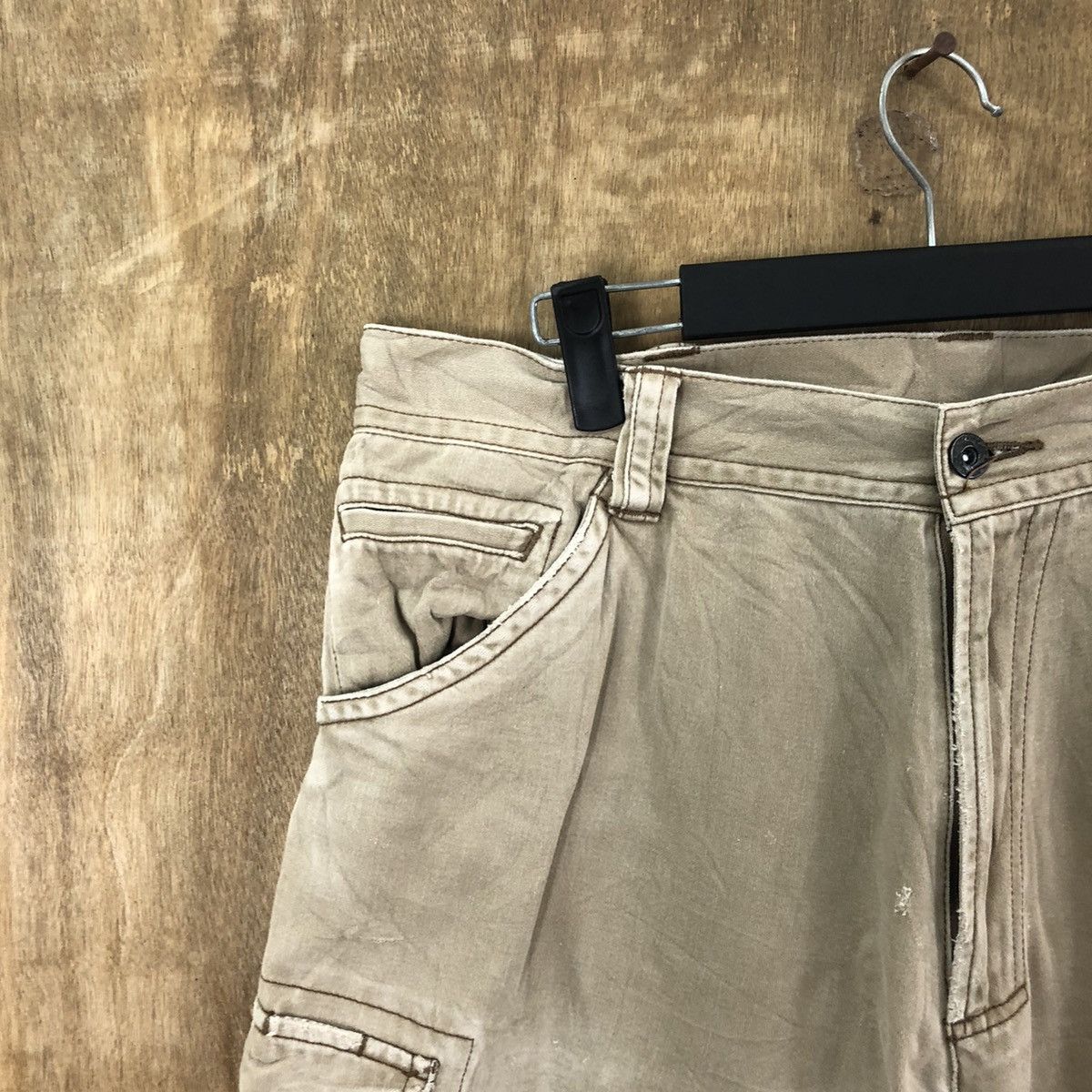 Japanese Brand Vice United Brown Cargo Multipocket pants #6244 Size US 33 - 6 Thumbnail