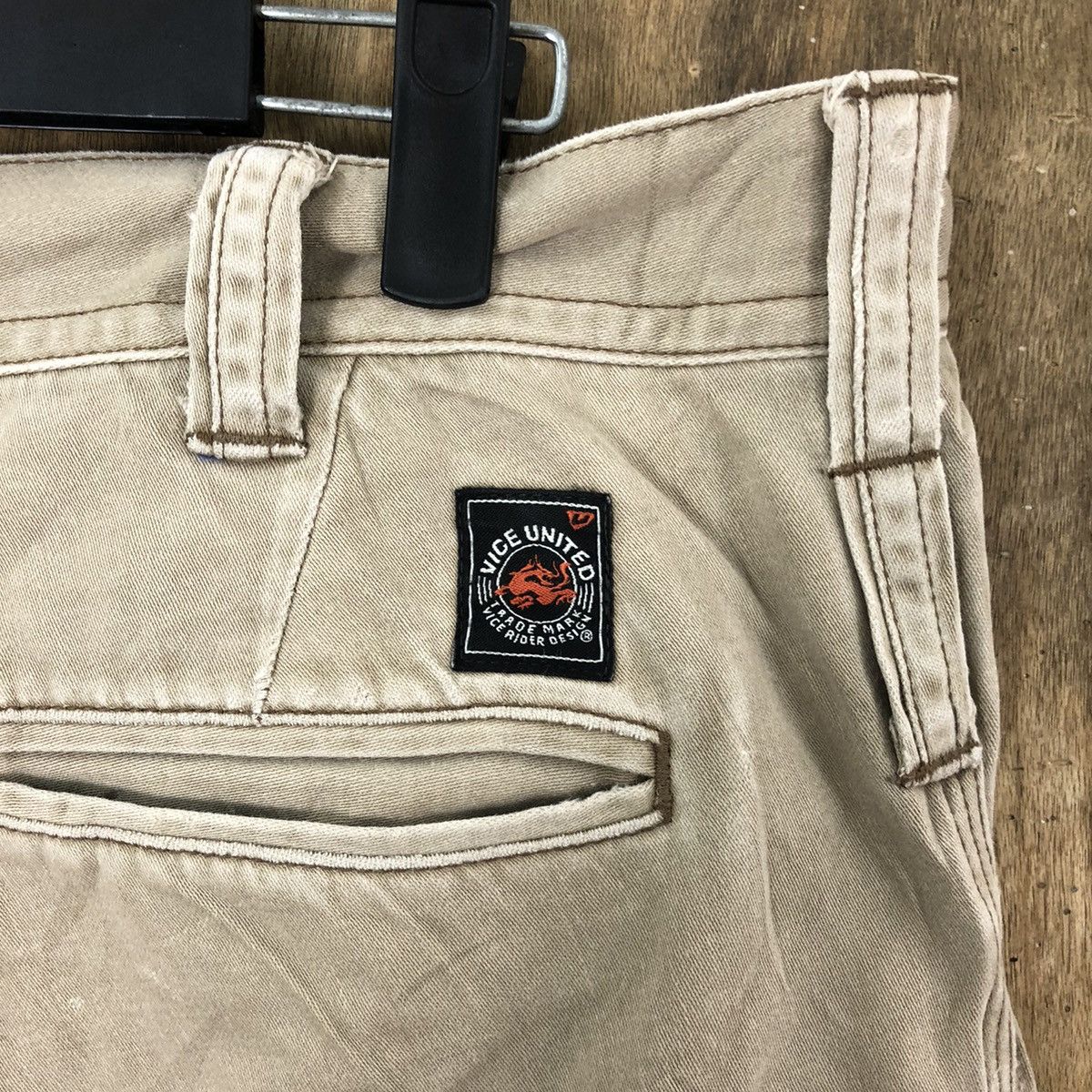 Japanese Brand Vice United Brown Cargo Multipocket pants #6244 Size US 33 - 13 Thumbnail