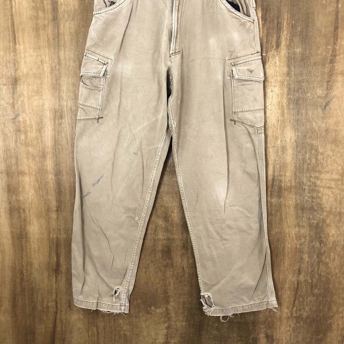 Japanese Brand Vice United Brown Cargo Multipocket pants #6244 Size US 33 - 3 Thumbnail