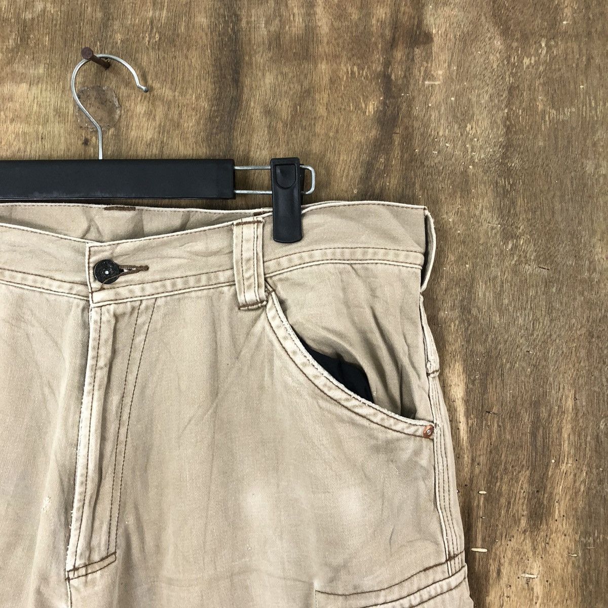 Japanese Brand Vice United Brown Cargo Multipocket pants #6244 Size US 33 - 7 Thumbnail