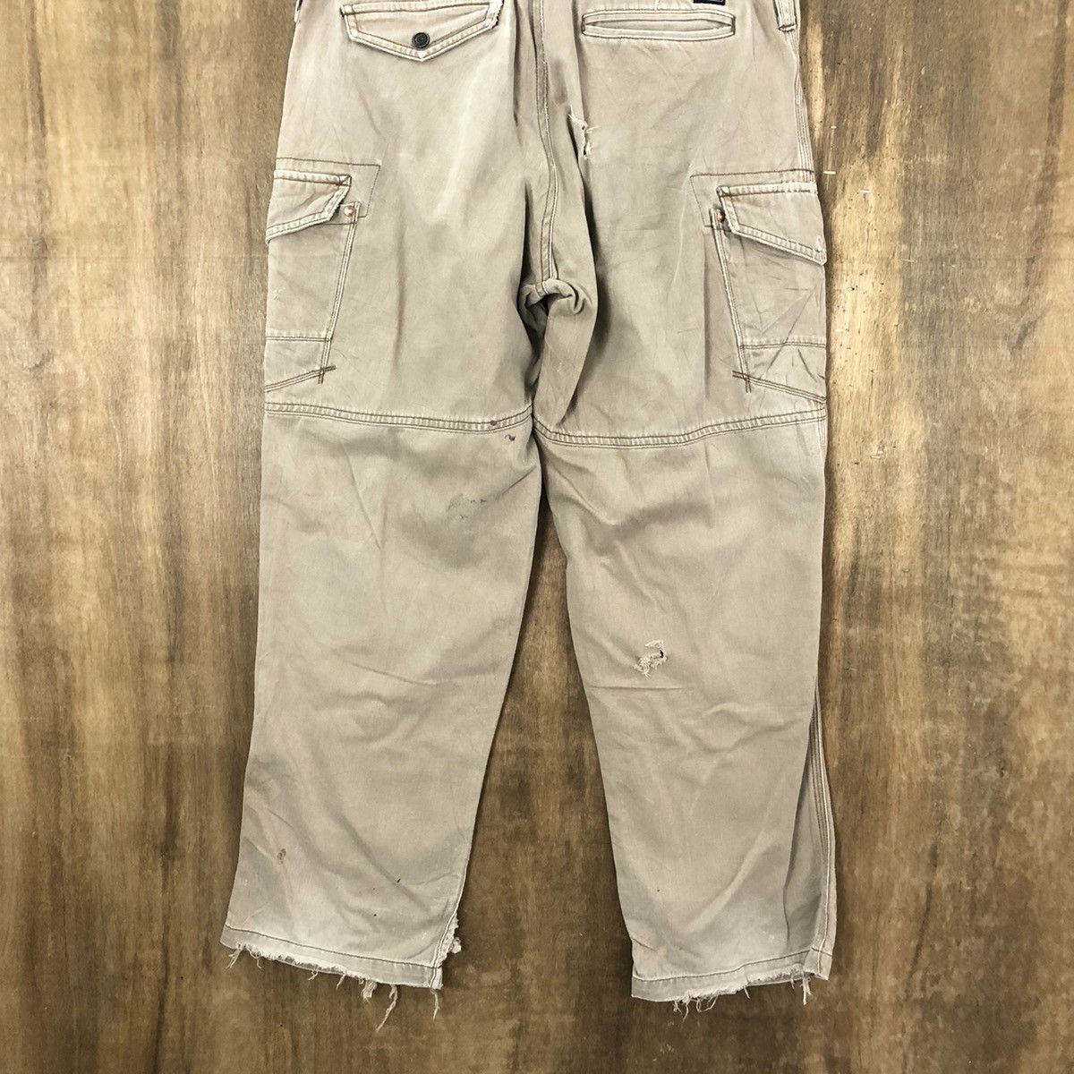 Japanese Brand Vice United Brown Cargo Multipocket pants #6244 Size US 33 - 10 Thumbnail