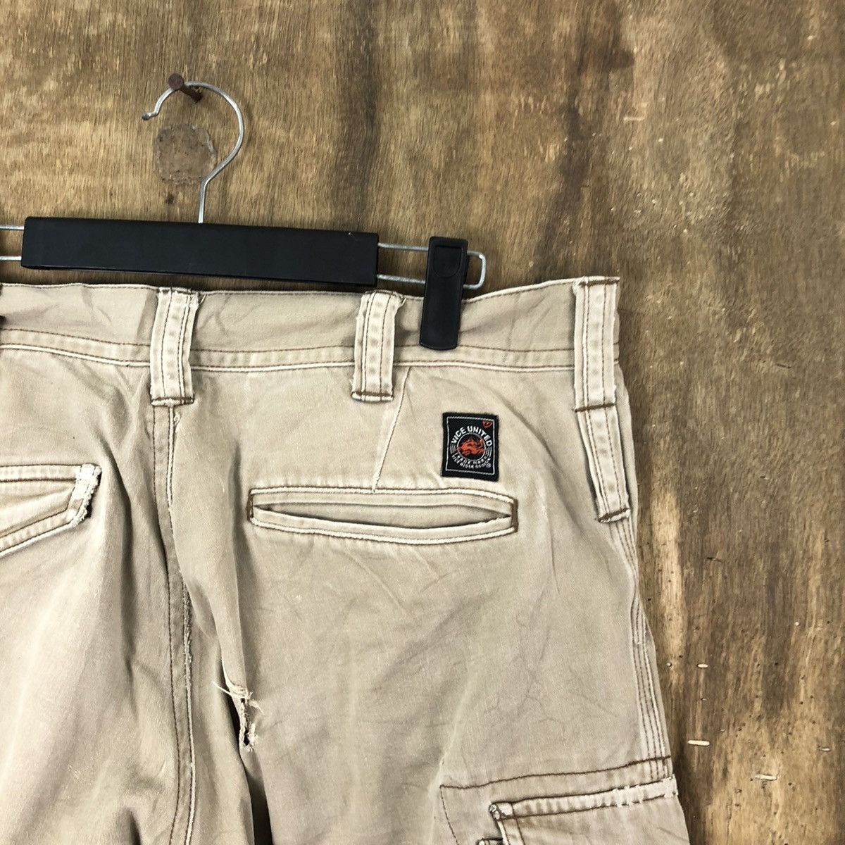 Japanese Brand Vice United Brown Cargo Multipocket pants #6244 Size US 33 - 12 Thumbnail