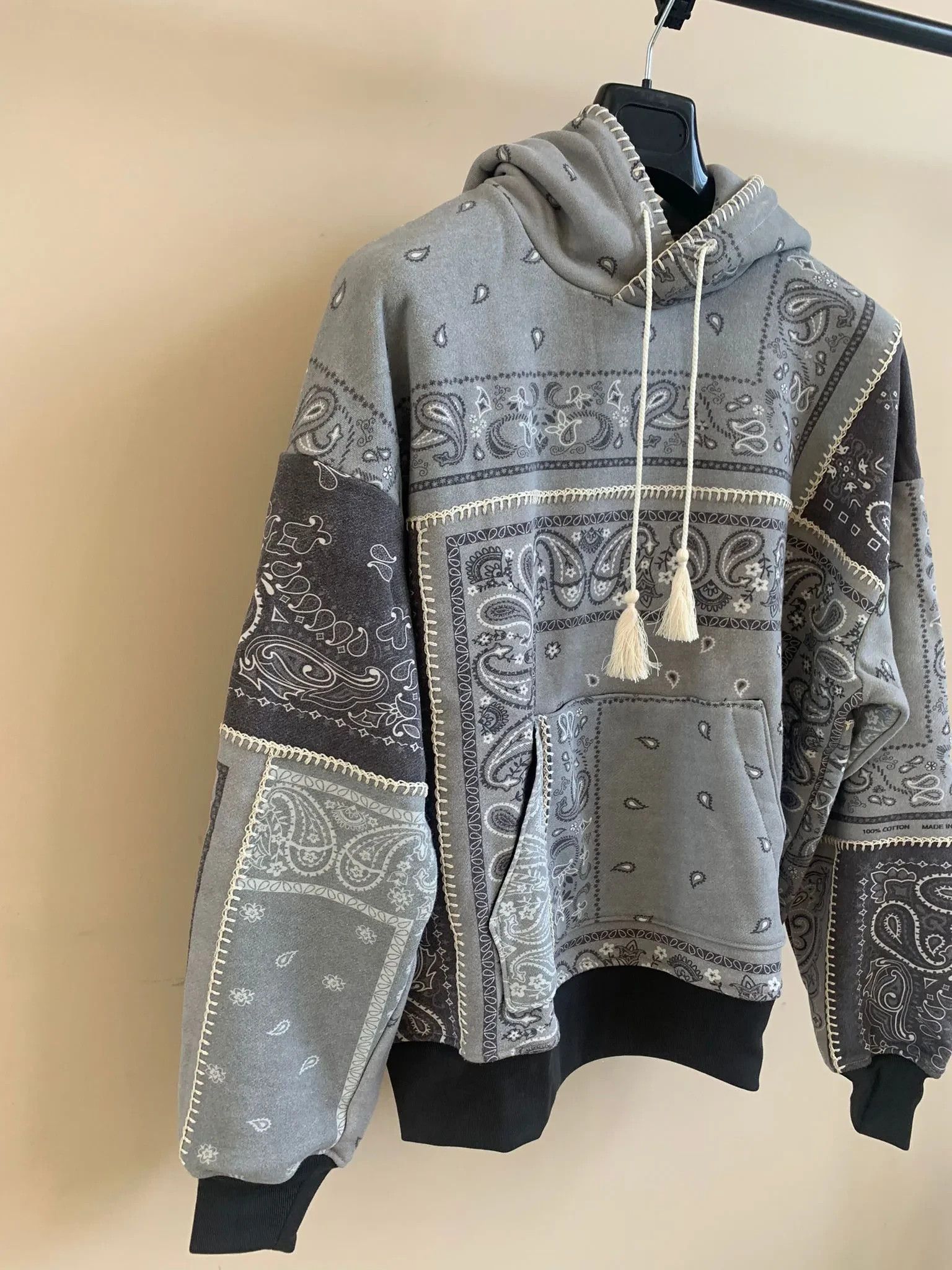 Amiri Bandana Reconstructed Hoodie Size US XS / EU 42 / 0 - 4 Thumbnail