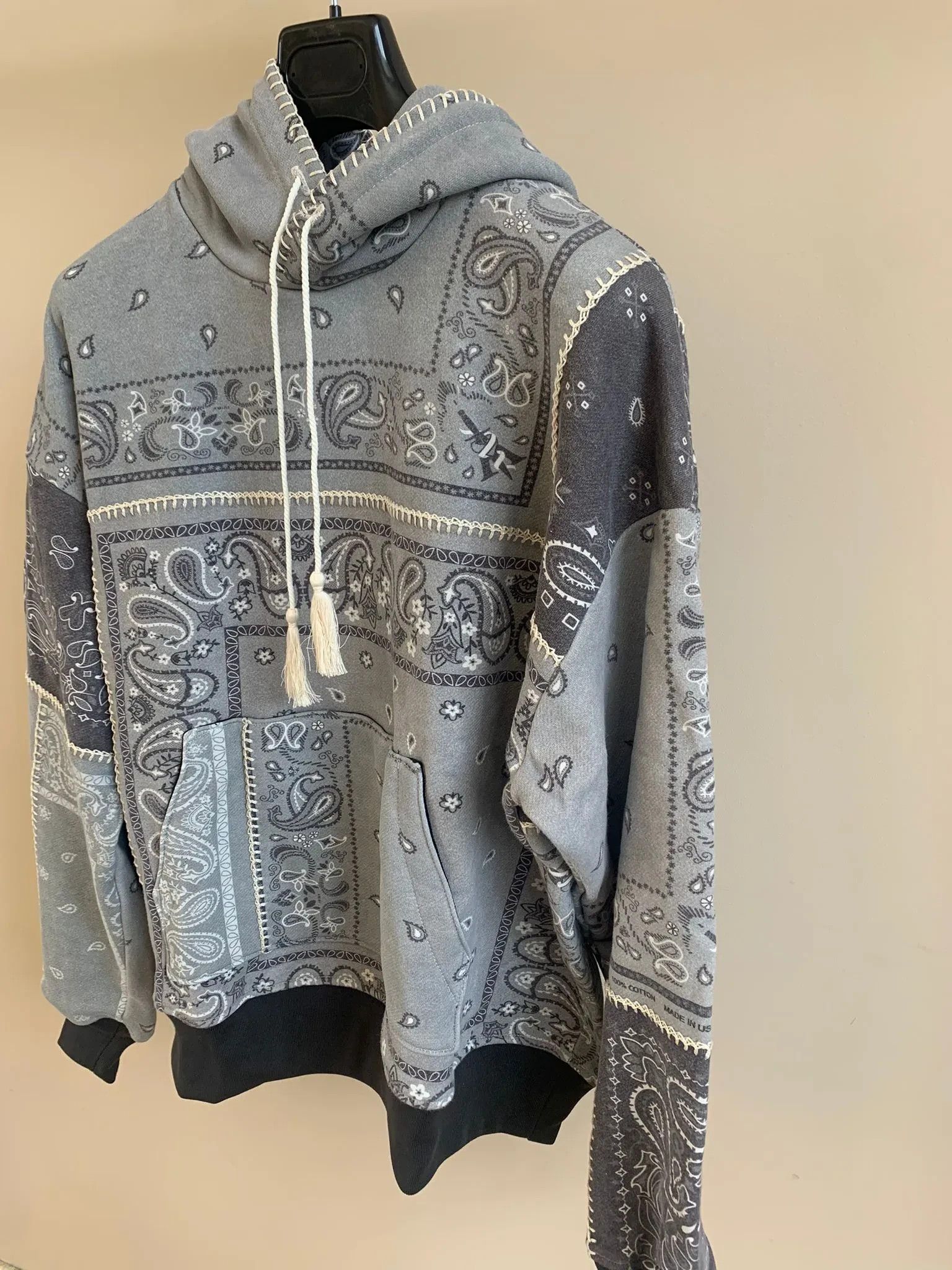 Amiri Bandana Reconstructed Hoodie Size US XS / EU 42 / 0 - 6 Thumbnail