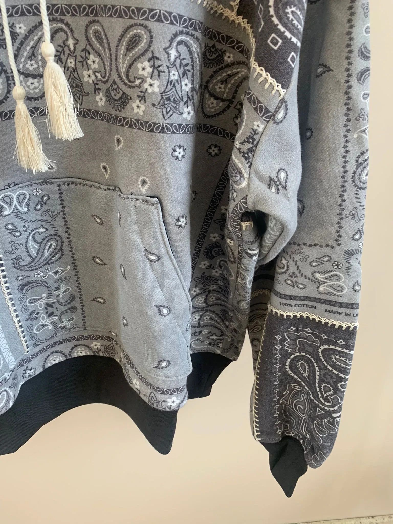 Amiri Bandana Reconstructed Hoodie Size US XS / EU 42 / 0 - 7 Thumbnail
