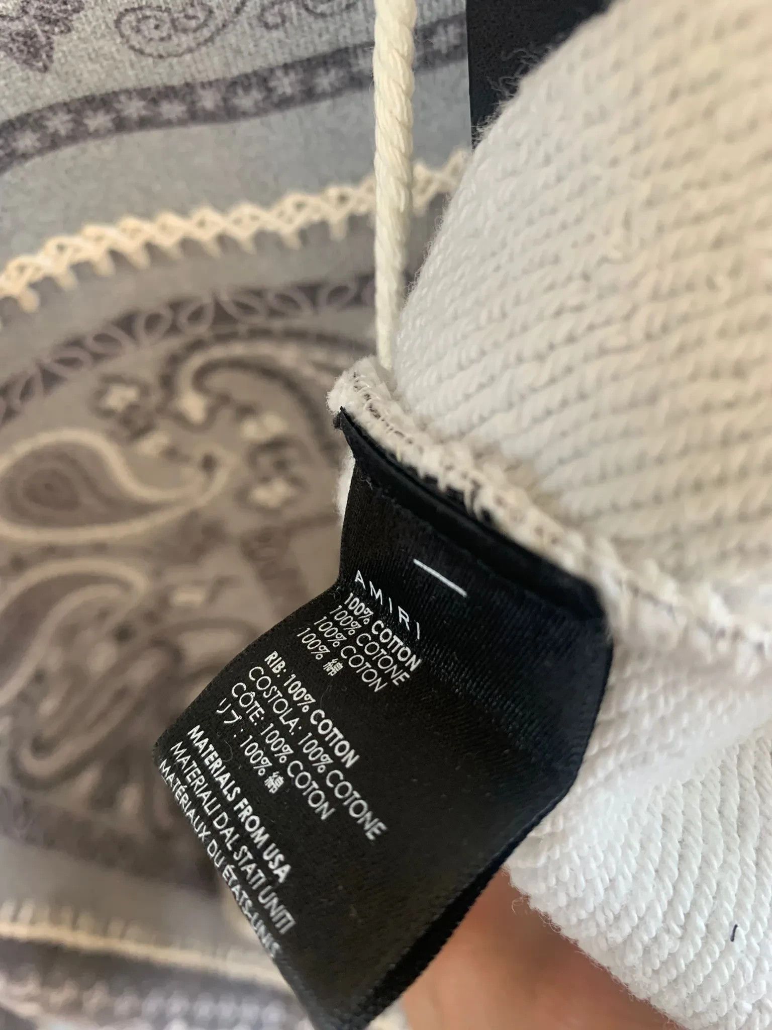 Amiri Bandana Reconstructed Hoodie Size US XS / EU 42 / 0 - 9 Thumbnail