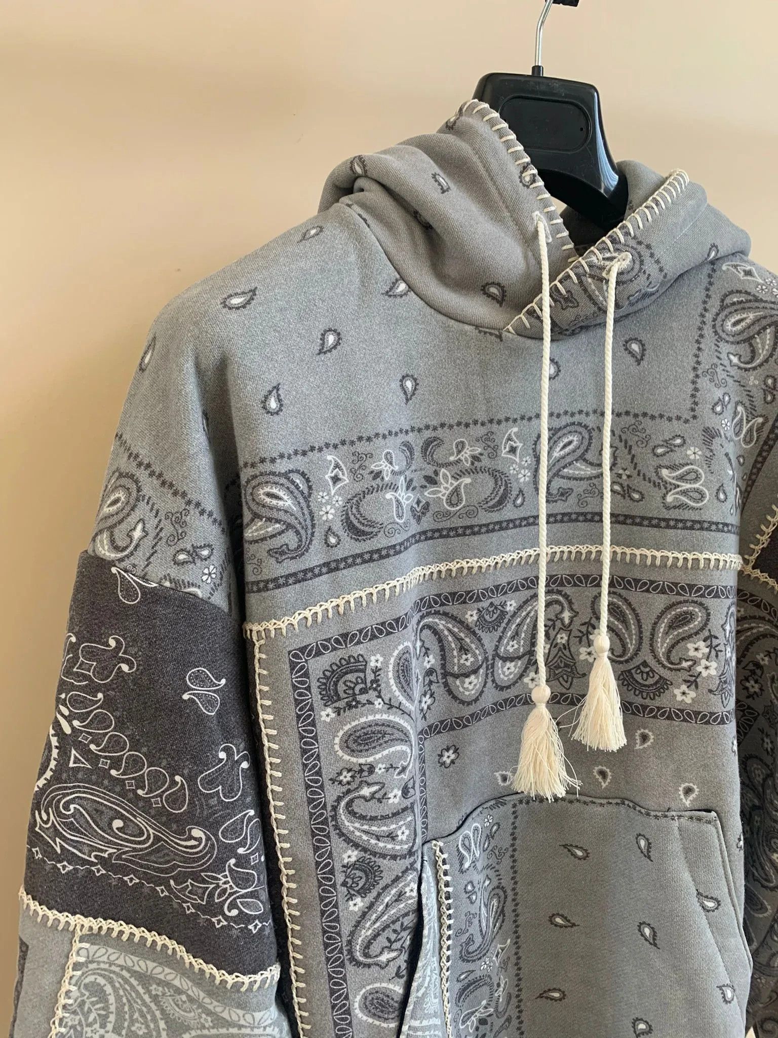 Amiri Bandana Reconstructed Hoodie Size US XS / EU 42 / 0 - 5 Thumbnail