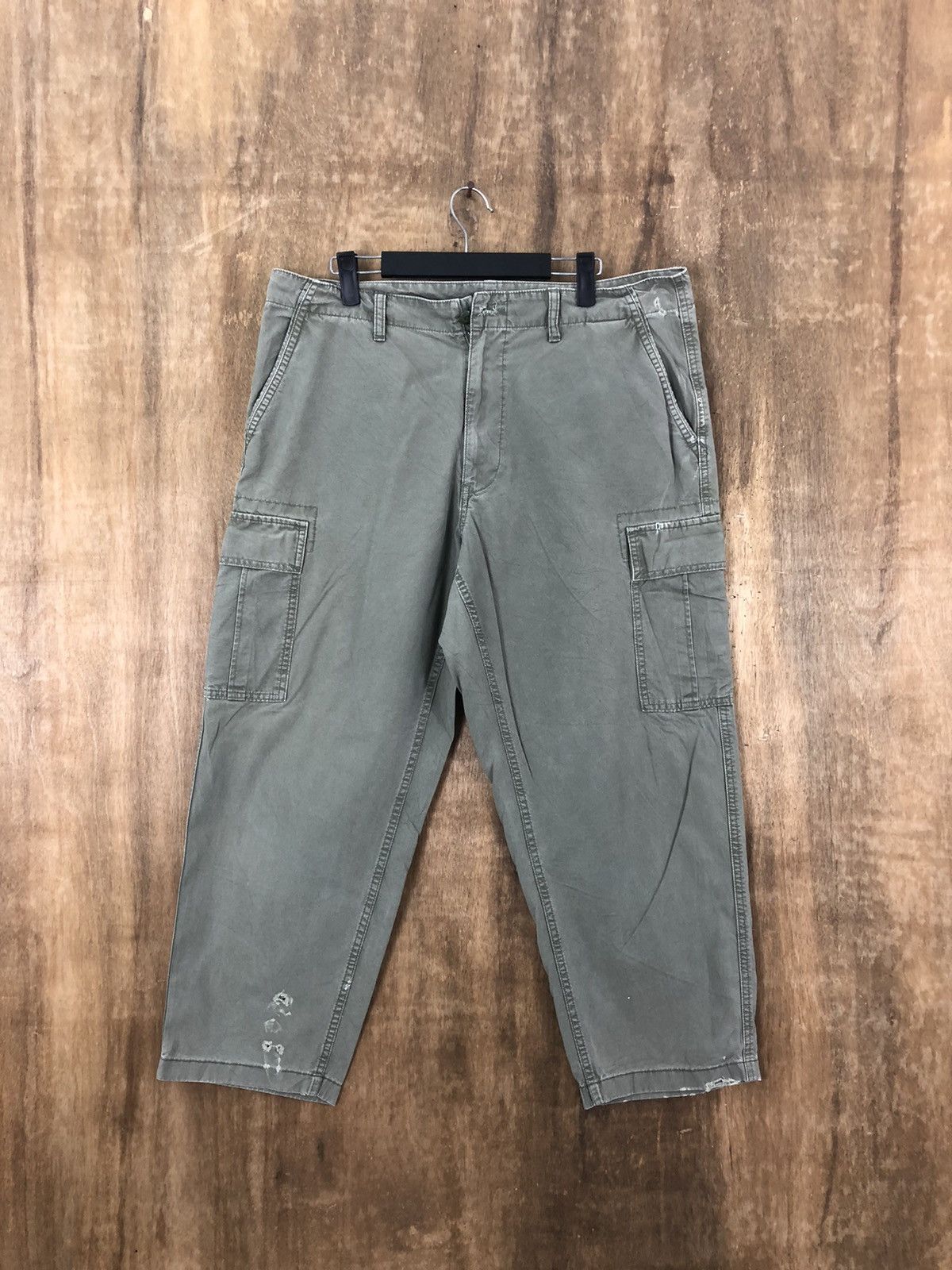 Jeans Cropped Pants Mens Uniqlo Pleated Straight Pants Denim UNIQLO US