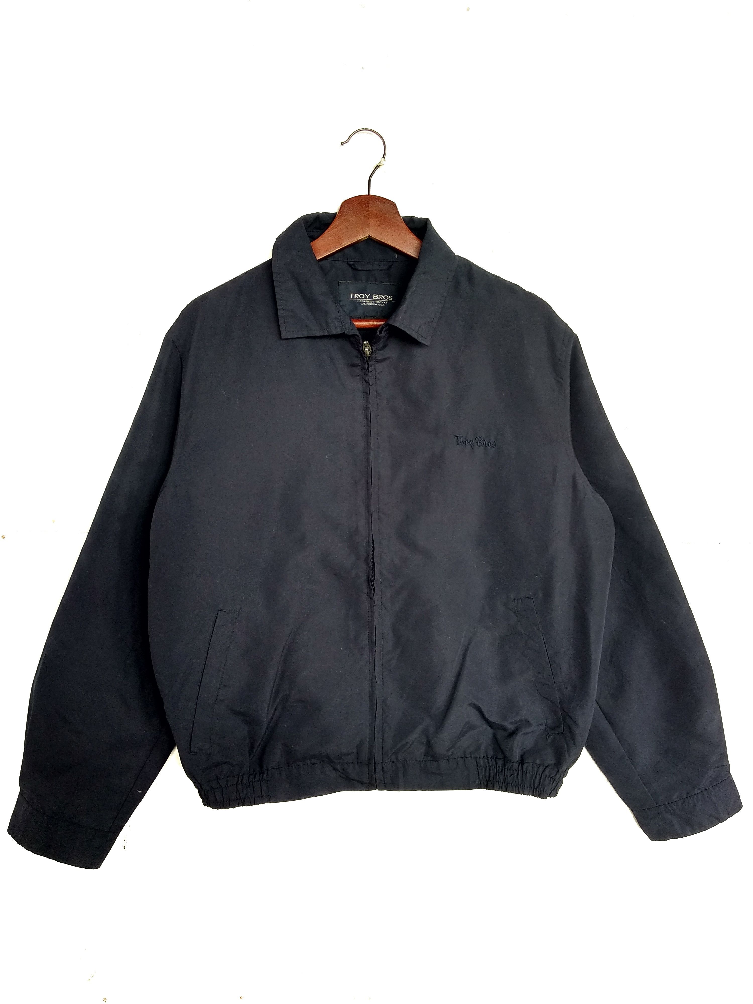 image of Troy Bros Light Jacket/size M/full Zip in Dark Blue, Men's (Size Medium)