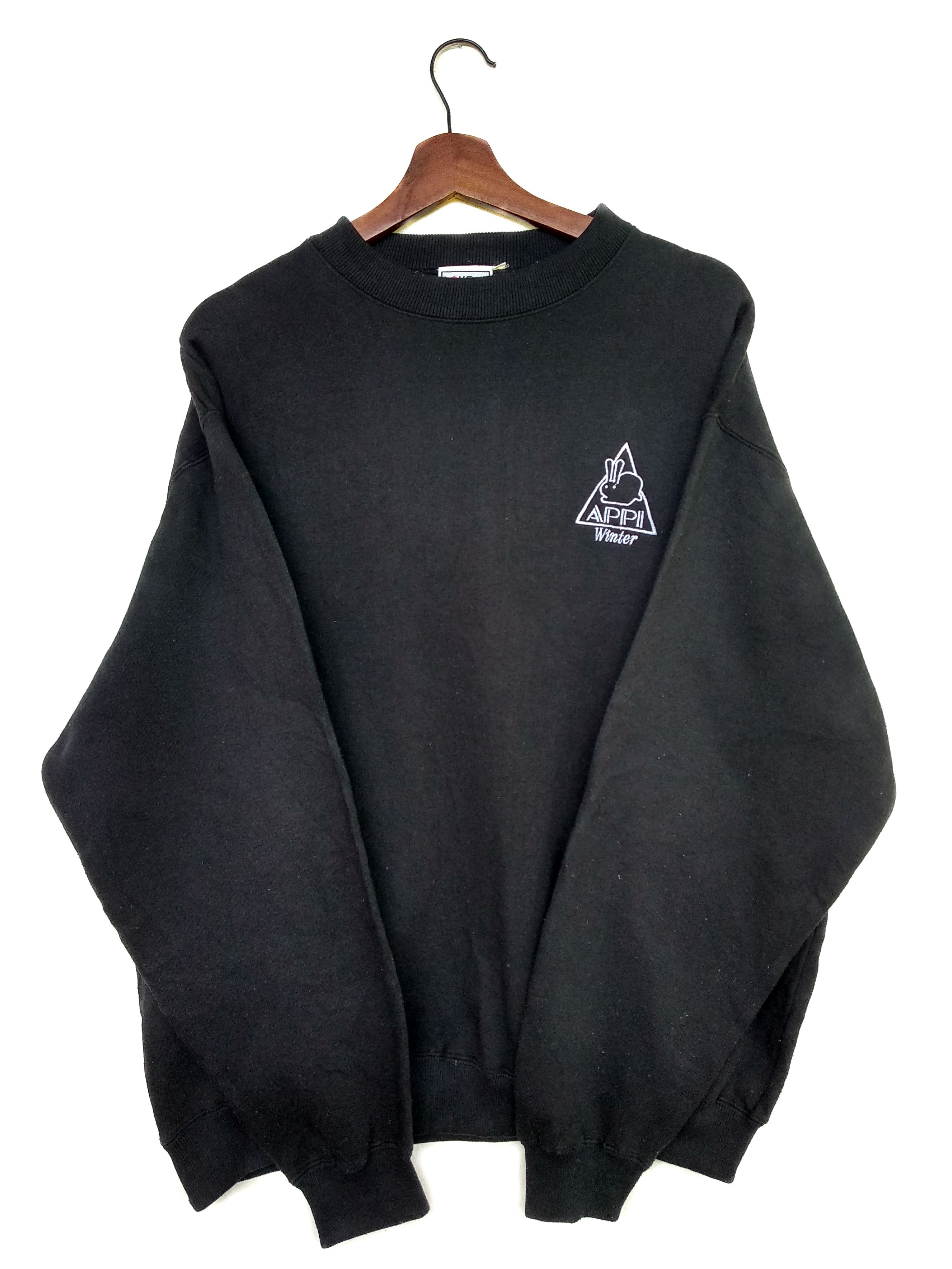 Japanese Brand × Vintage Vintage Love Nature Club Sweatshirts/Size L/Black Colour Size US L / EU 52-54 / 3 - 2 Thumbnail