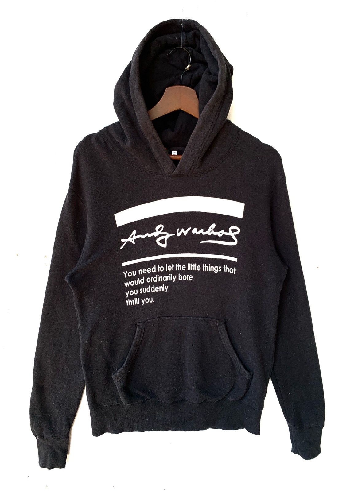 Andy Warhol × Uniqlo Uniqlo Andy Warhol Hoodie/Size M/Black Colour Size US M / EU 48-50 / 2 - 1 Thumbnail