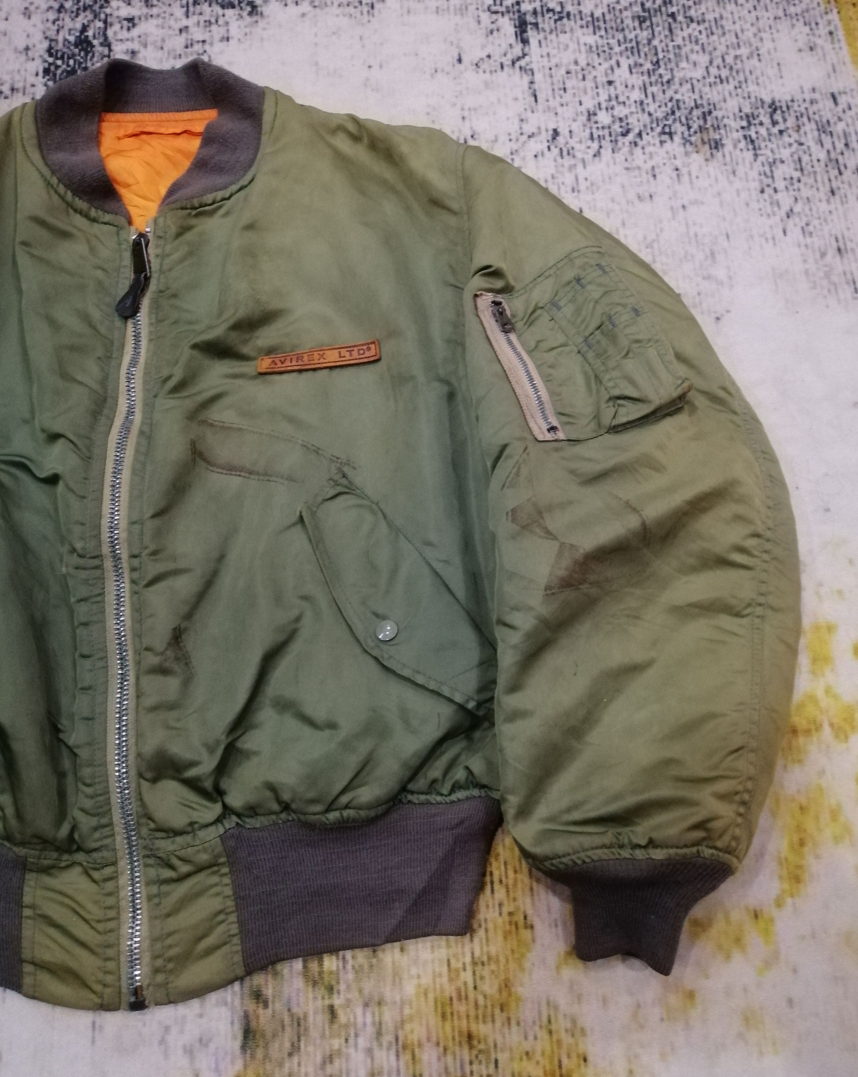 Avirex Vintage Avirex Flyers Man Intermediate Ma-1 Sun Faded Jacket Size US XL / EU 56 / 4 - 3 Thumbnail