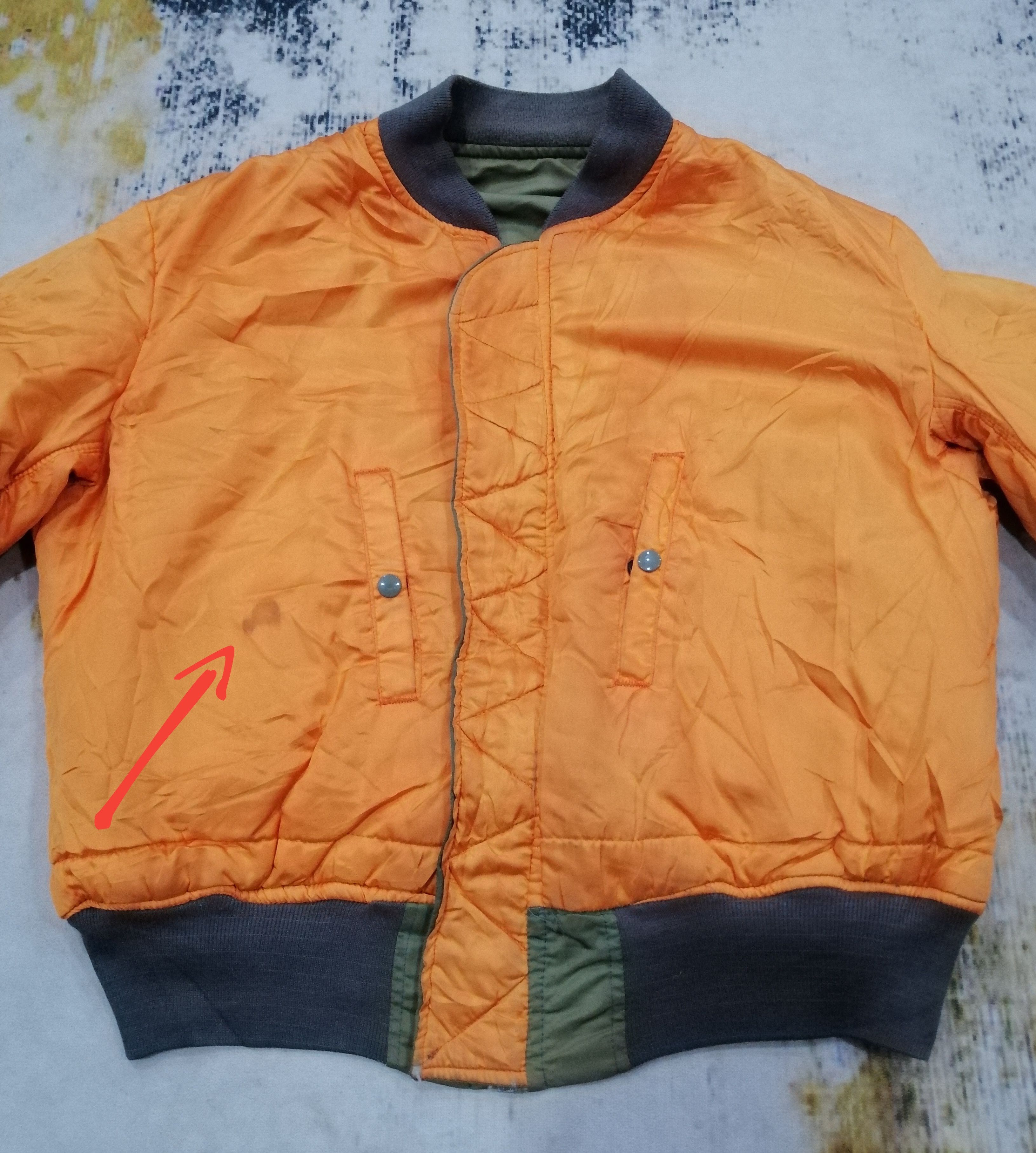 Avirex Vintage Avirex Flyers Man Intermediate Ma-1 Sun Faded Jacket Size US XL / EU 56 / 4 - 11 Thumbnail