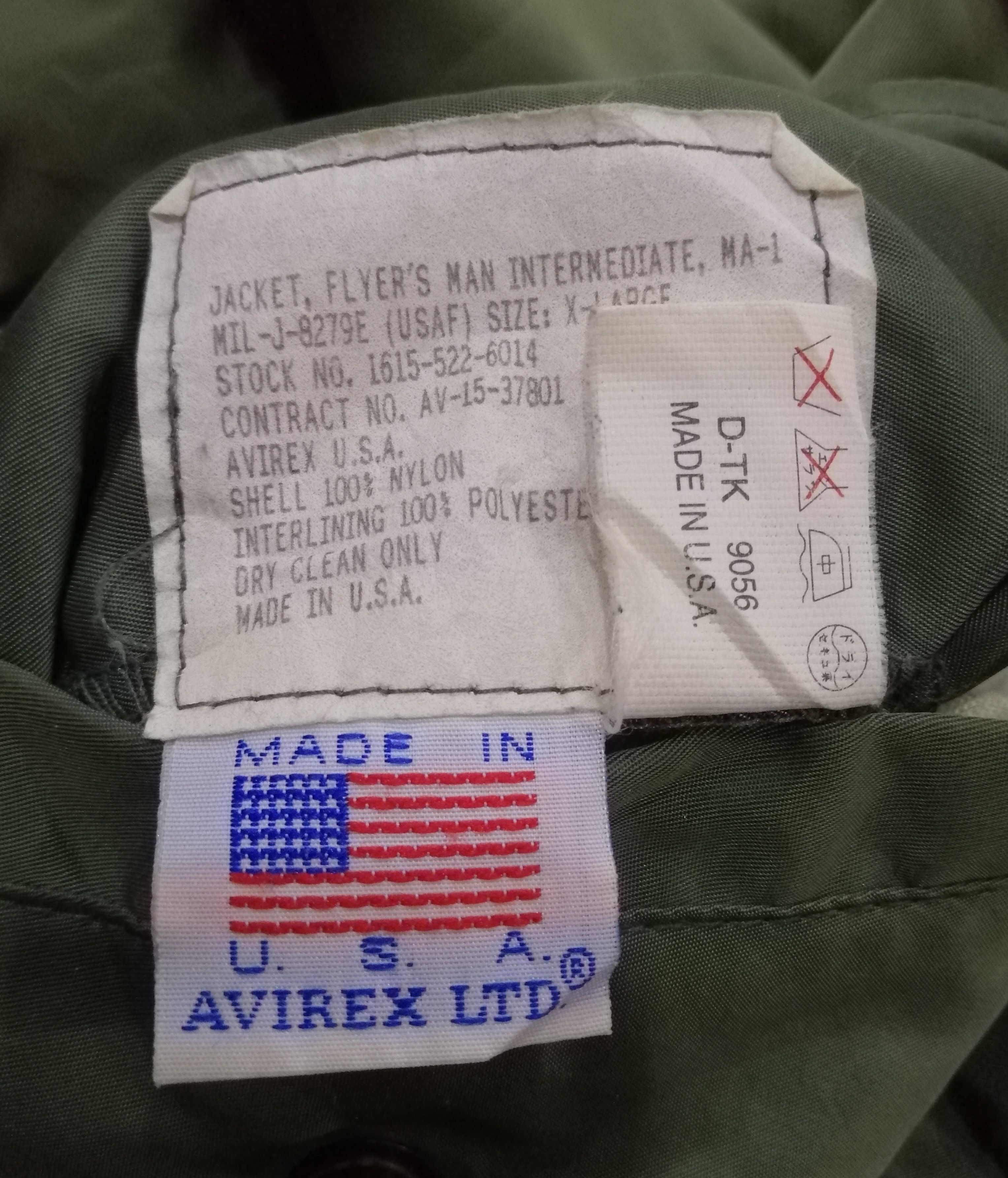 Avirex Vintage Avirex Flyers Man Intermediate Ma-1 Sun Faded Jacket Size US XL / EU 56 / 4 - 14 Thumbnail