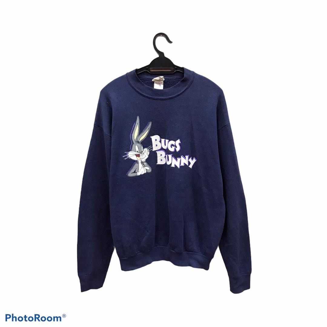 Cartoon Network × Fruit Of The Loom × Vintage Vintage Sweatshirt Bugs Bunny Looney Tunes made in USA Size US L / EU 52-54 / 3 - 1 Thumbnail
