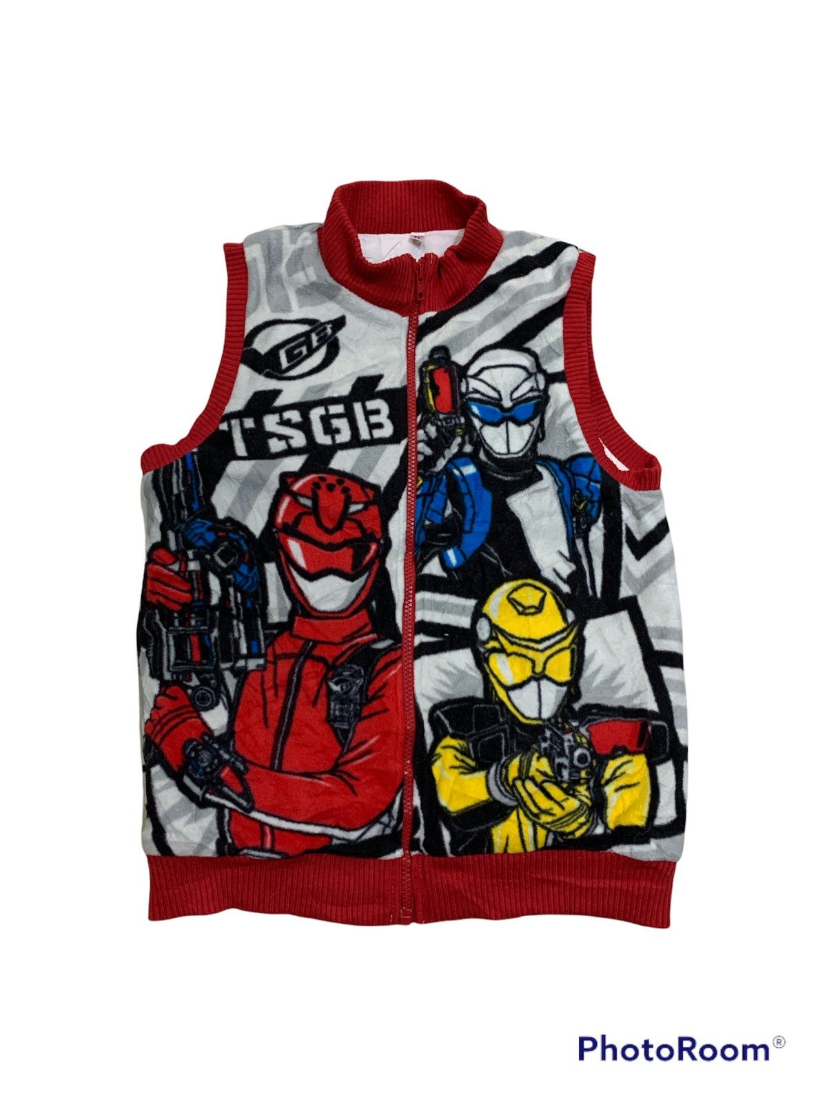 image of Anima x Vintage Tokumei Sentai Go Buster Insulated Vest Kids in Mix (Size XS)