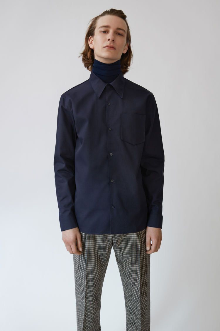 Acne Studios Francisco H Twill Shirt Size US S / EU 44-46 / 1 - 1 Thumbnail